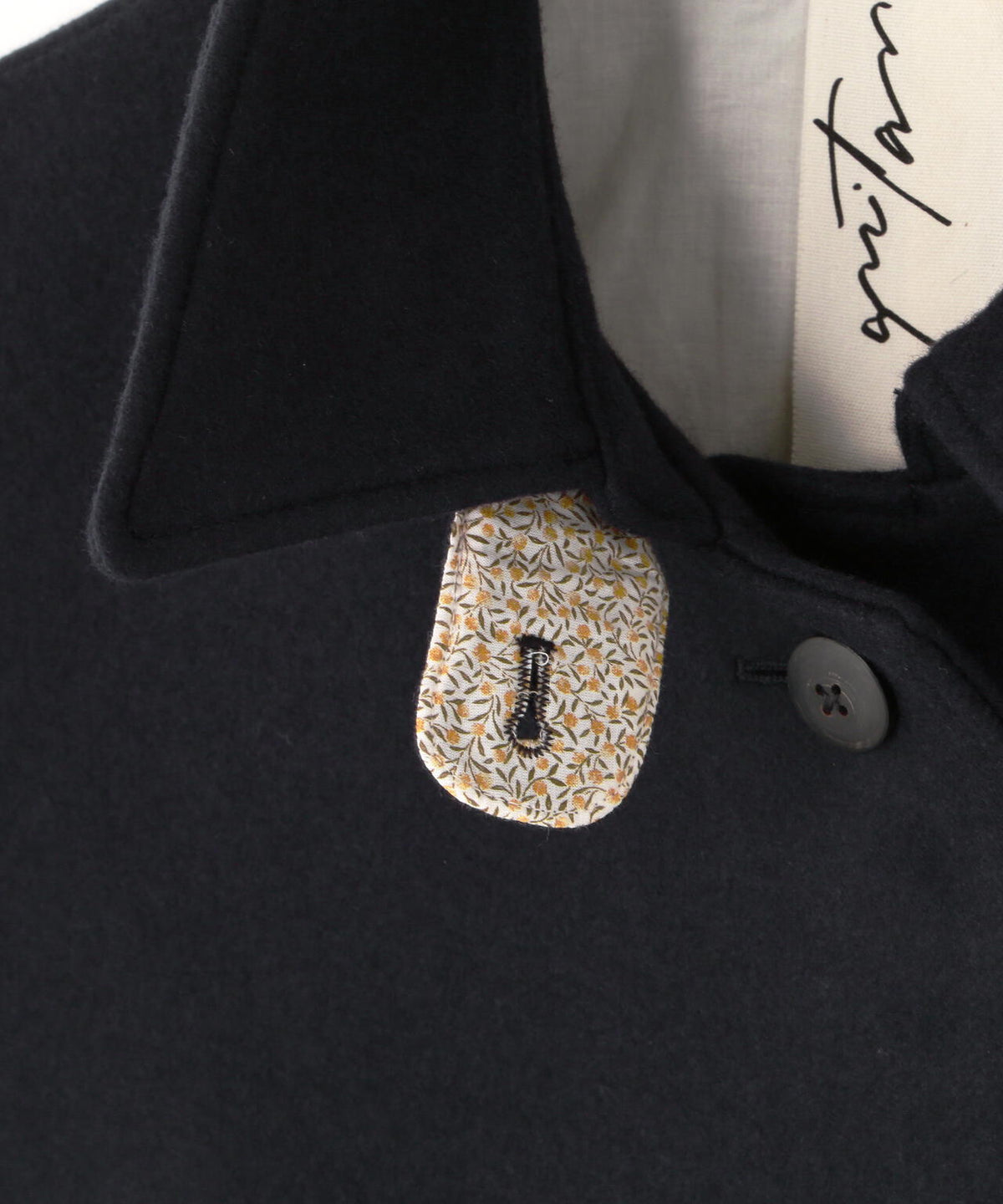 quitan / DOUBLE MELTON PONCHO COAT