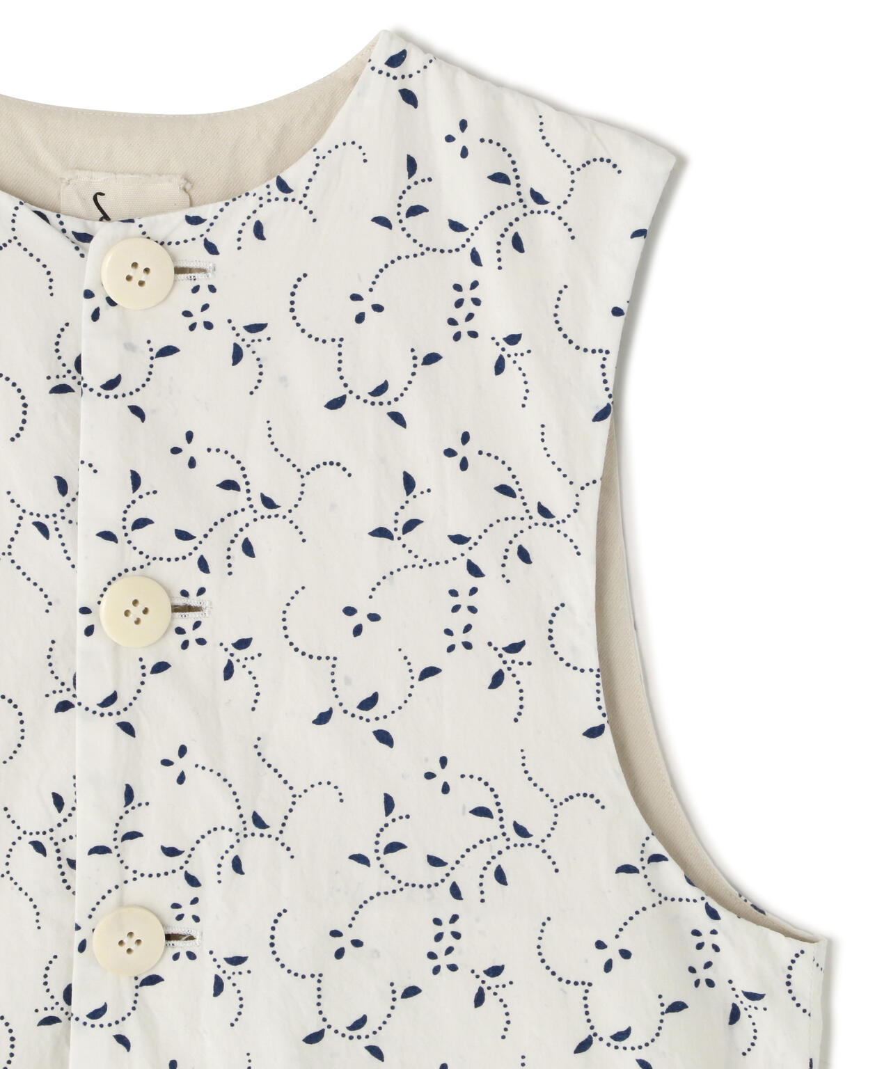 quitan / TRANSYLVANIAN INDIGO PRINT FLIGHT GILET