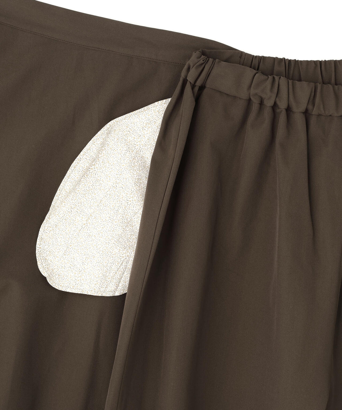 quitan / WOOL COTTON TRENCH CLOTH  KILT EASY PANTS