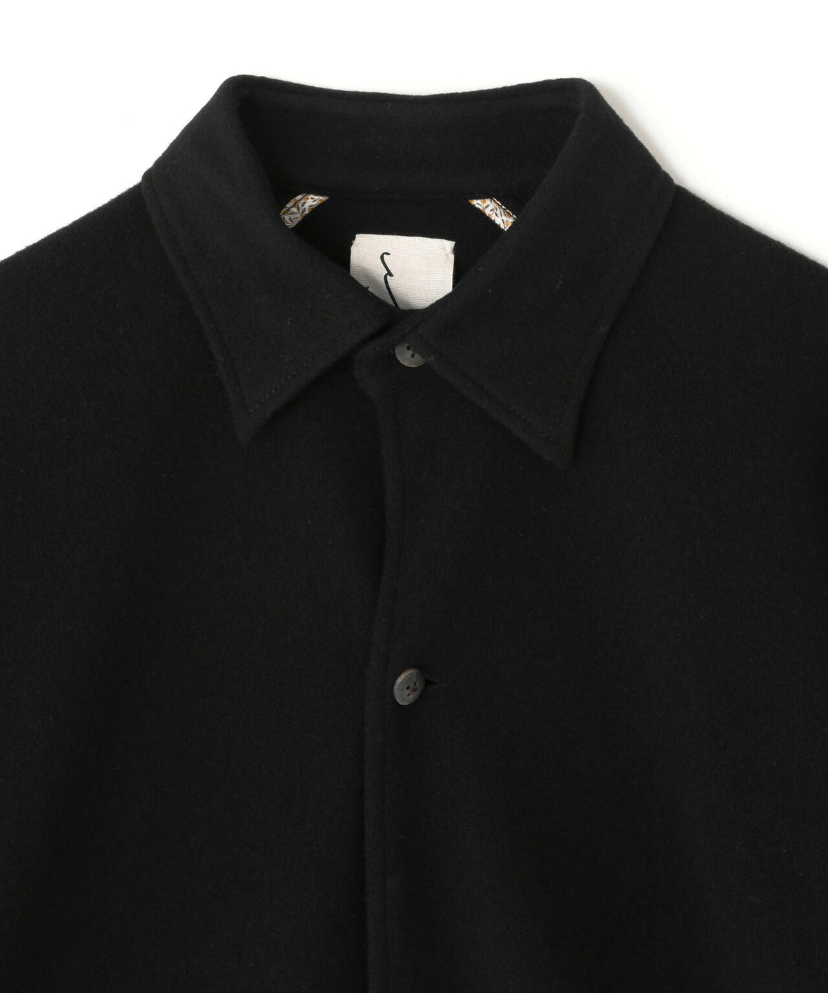 quitan / WOOL CASHMERE KNIT FLEECE 3/4 SLEEVE SHIRT