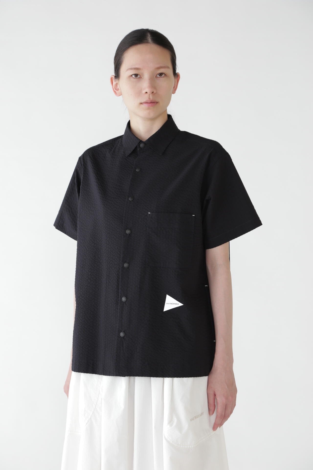 Dry soft seersucker SS shirt