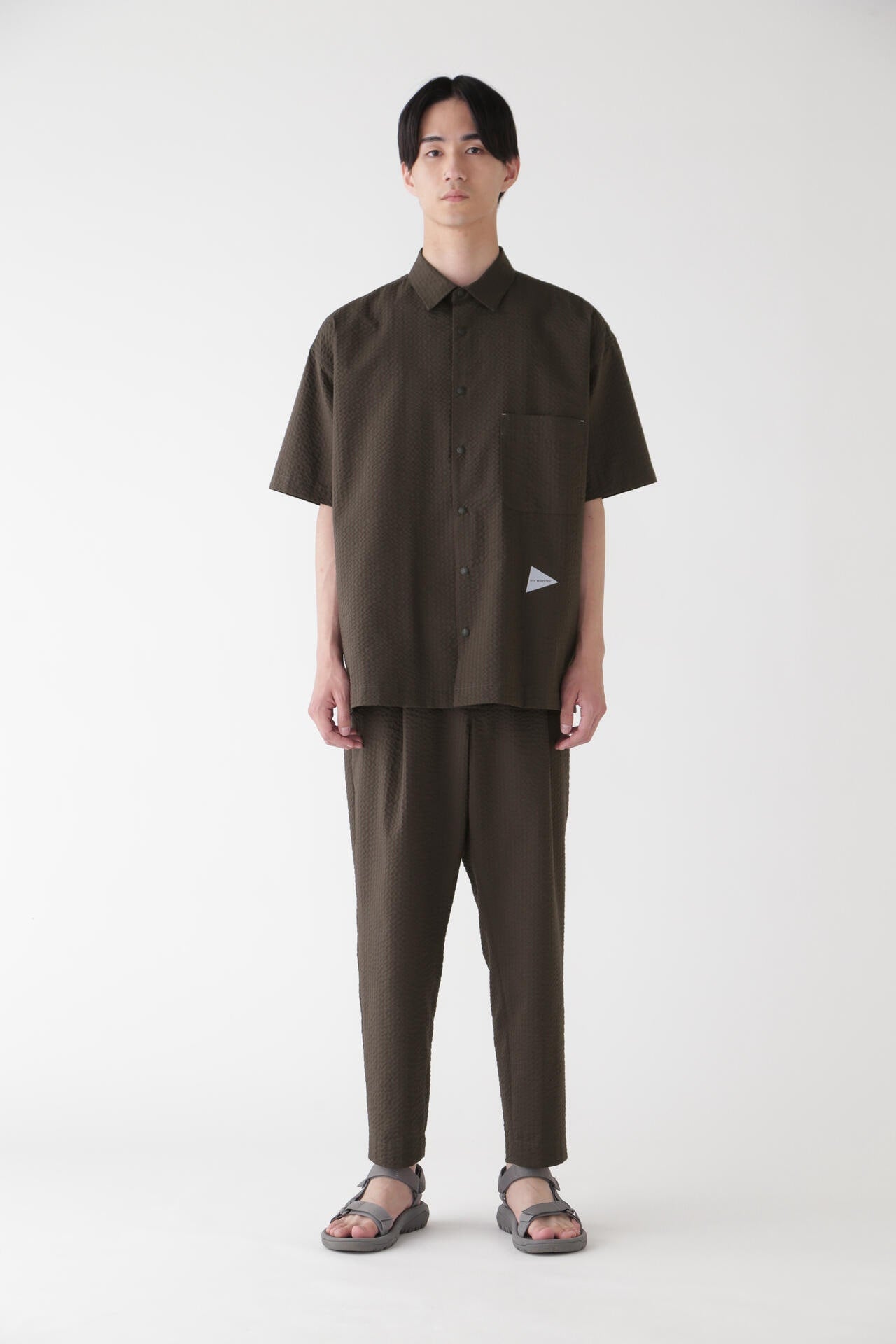 Dry soft seersucker SS shirt