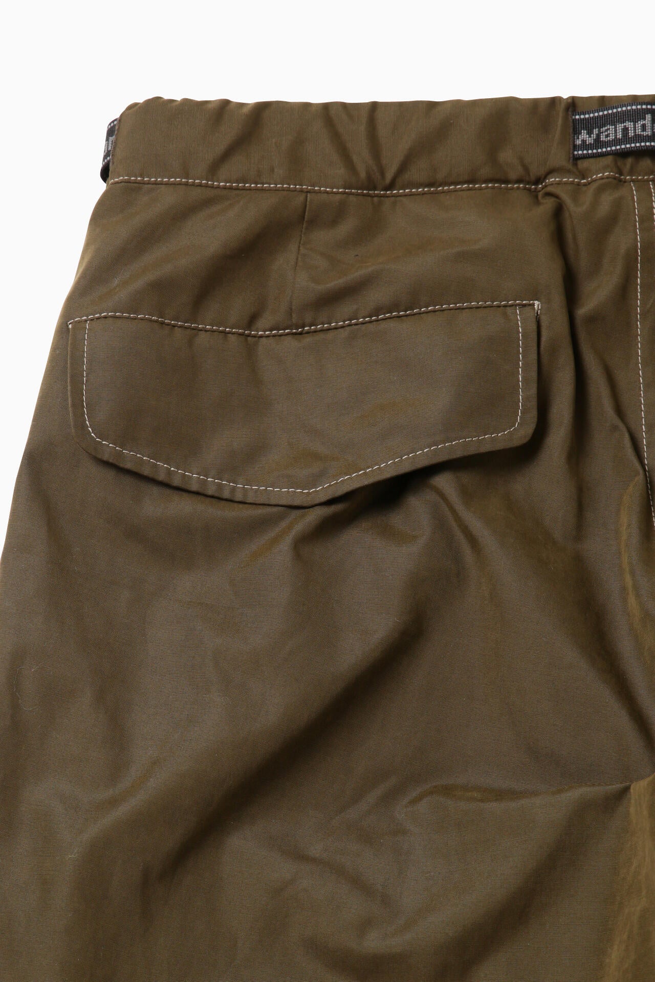 high count cloth side zip hem pants | and wander（アンドワンダー