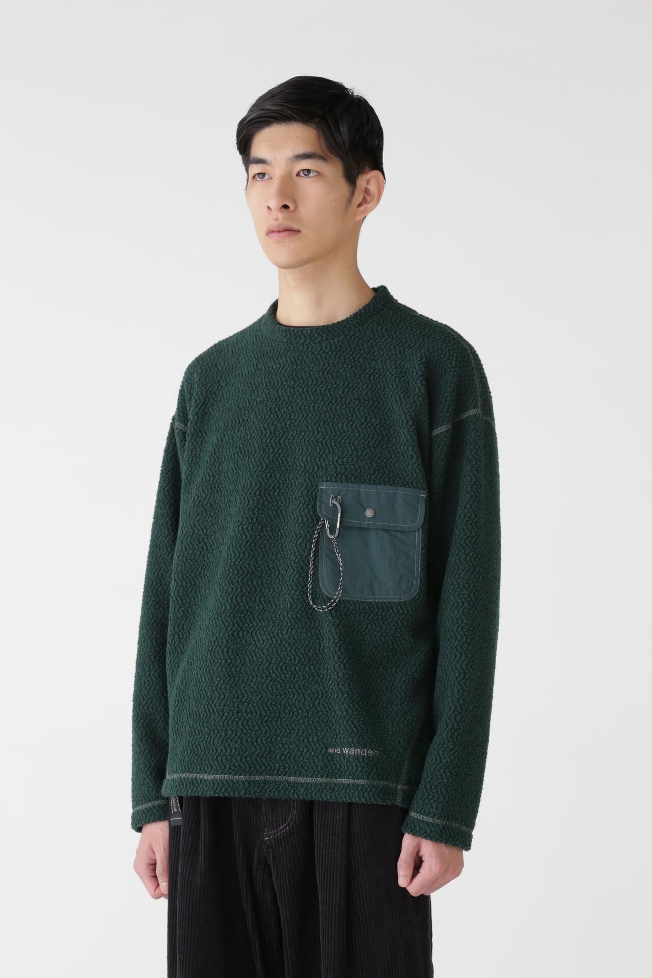 re wool JQ crew neck | and wander（アンドワンダー） ｜【公式】通販
