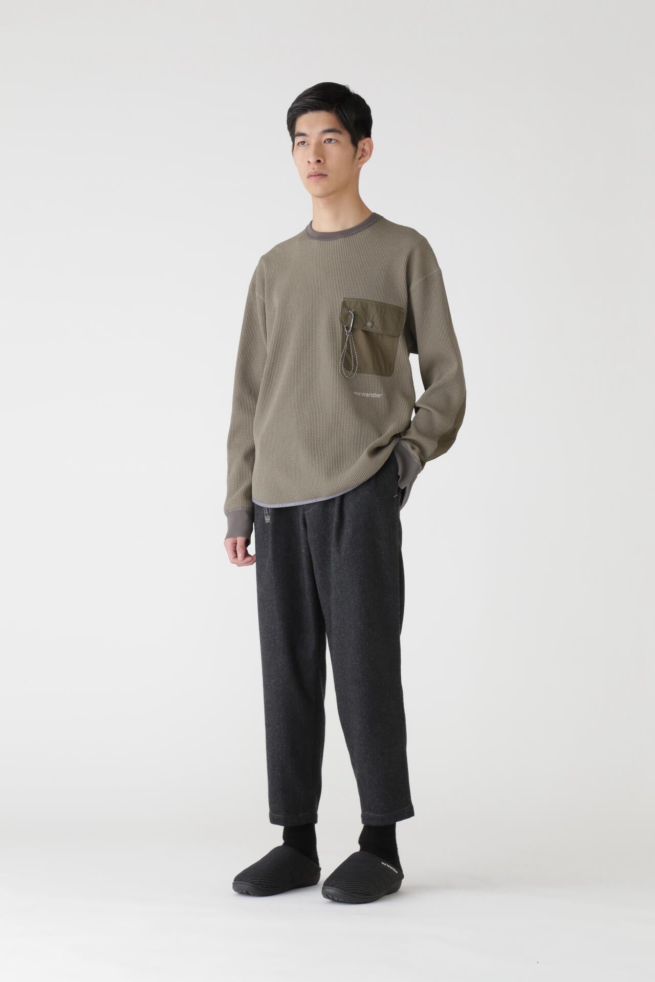 SUBU × and wander reflective rip permanent sandal | and wander