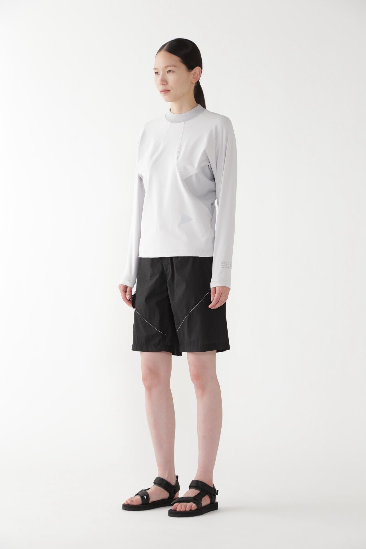 breath rip short pants | and wander（アンドワンダー） ｜【公式