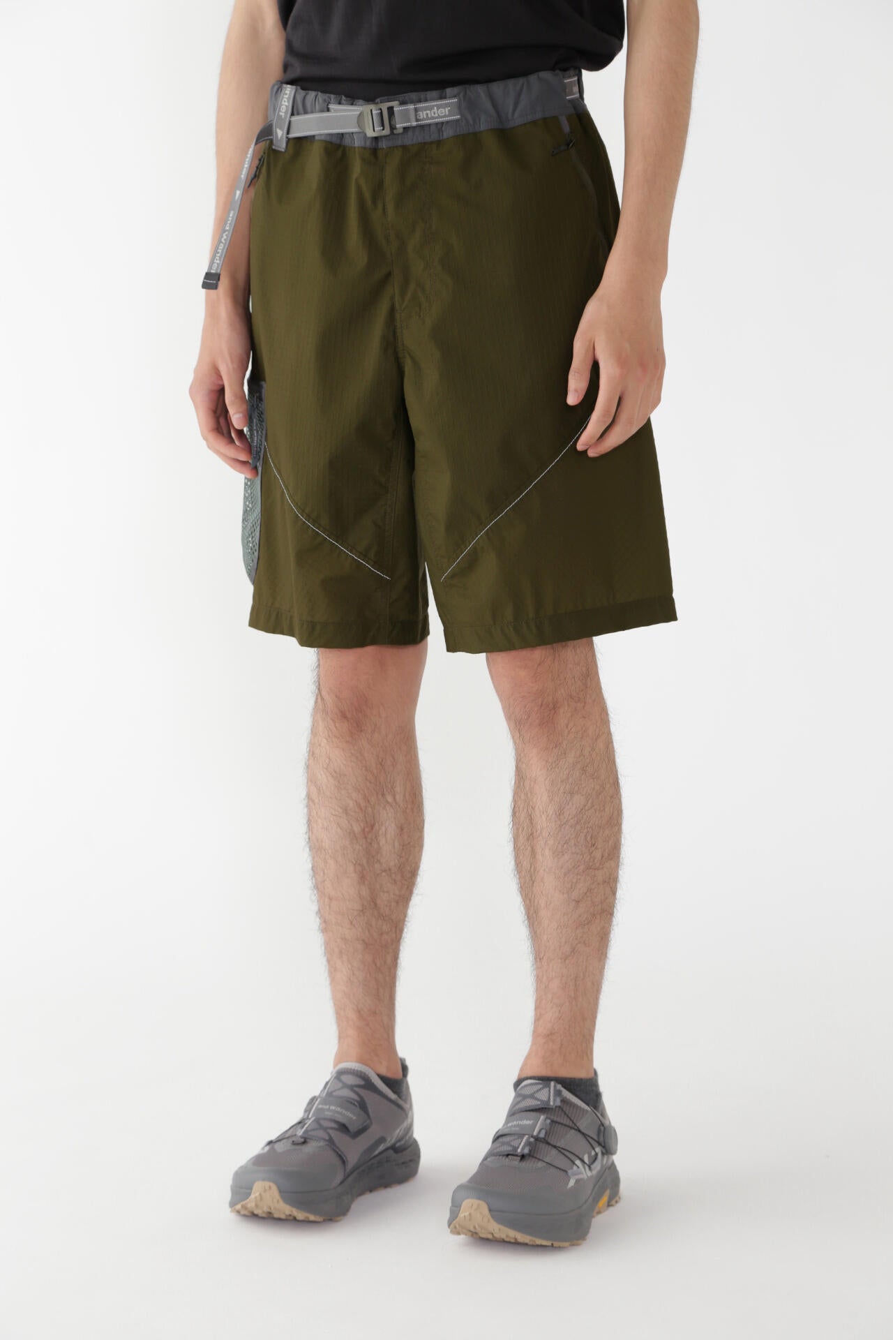 breath rip short pants | and wander（アンドワンダー） ｜【公式
