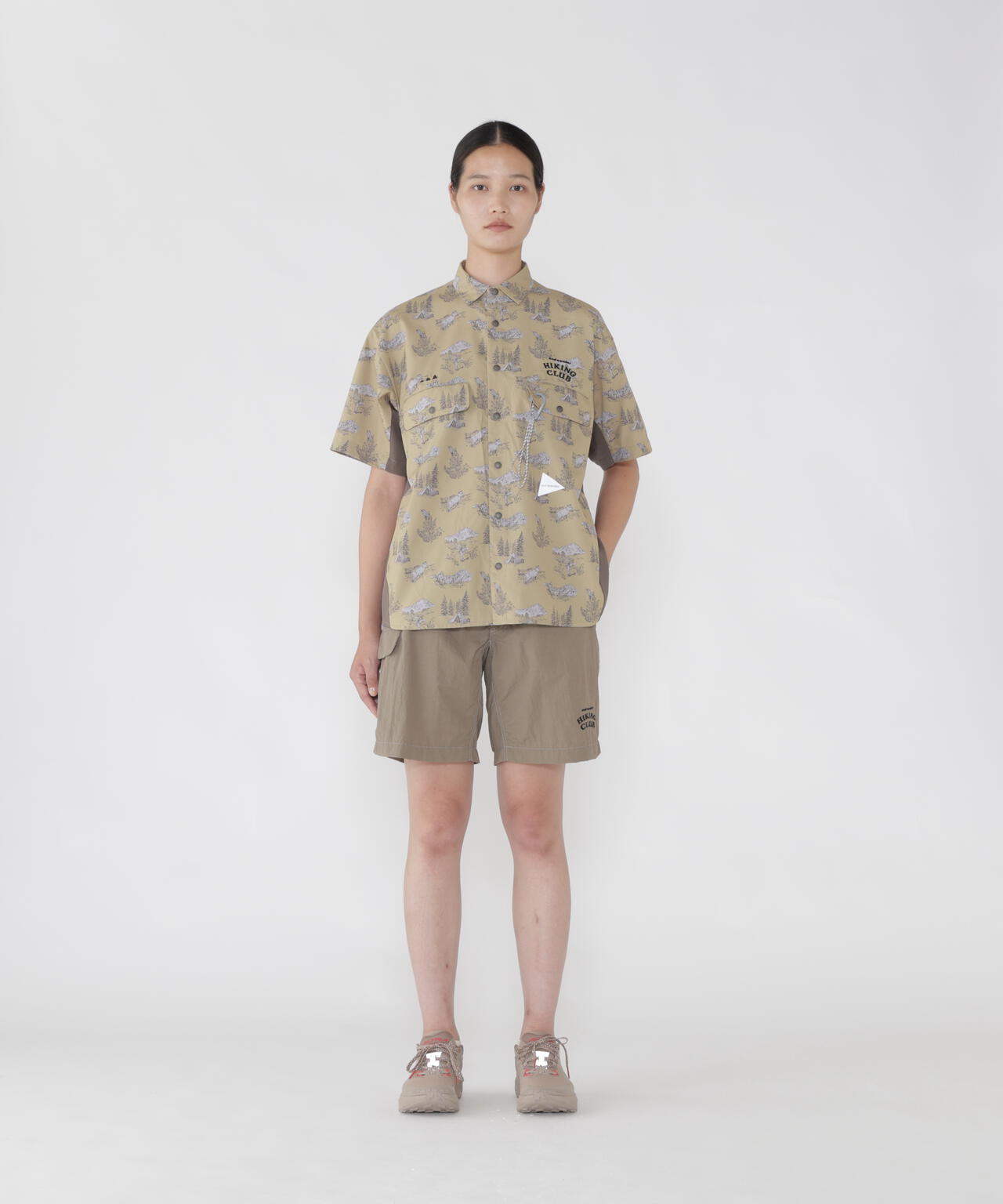 hiking club Ny taffeta hiker short pants | and wander（アンド