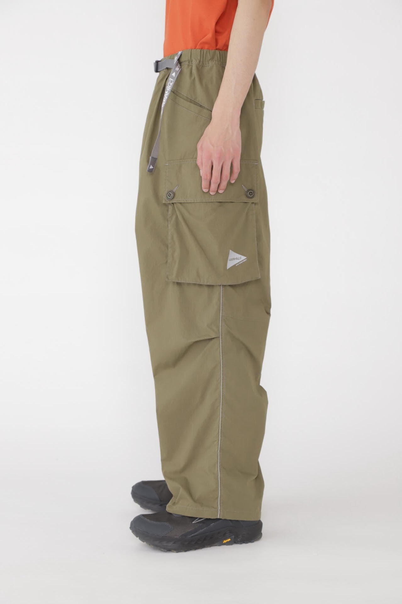 パンツ Gramicci & and wander MILITARY WIDE PANT And Wander x Gramicci AW Military Wide Pant Black