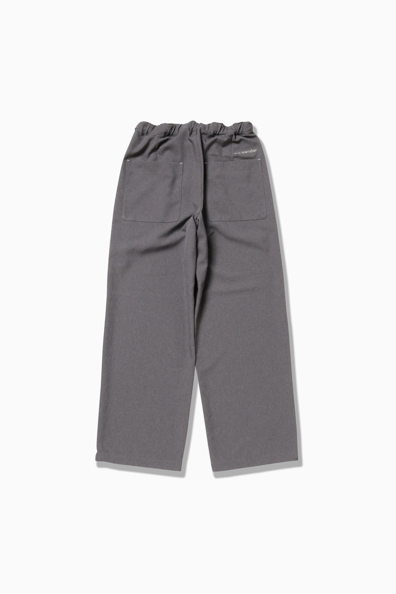 PE melange twill pants | and wander（アンドワンダー） ｜【公式