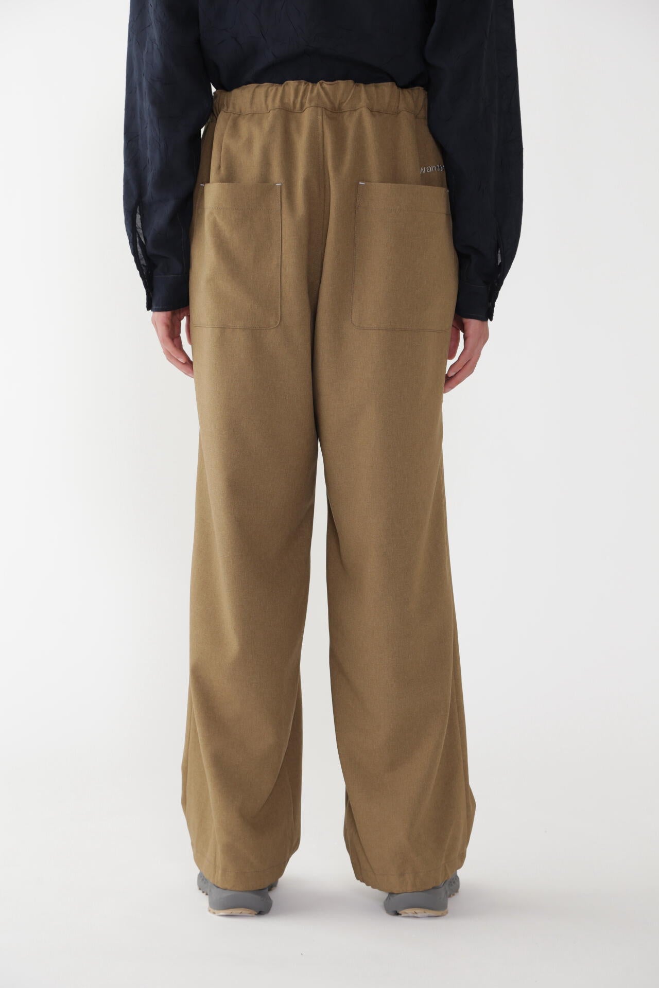 PE melange twill pants | and wander（アンドワンダー） ｜【公式