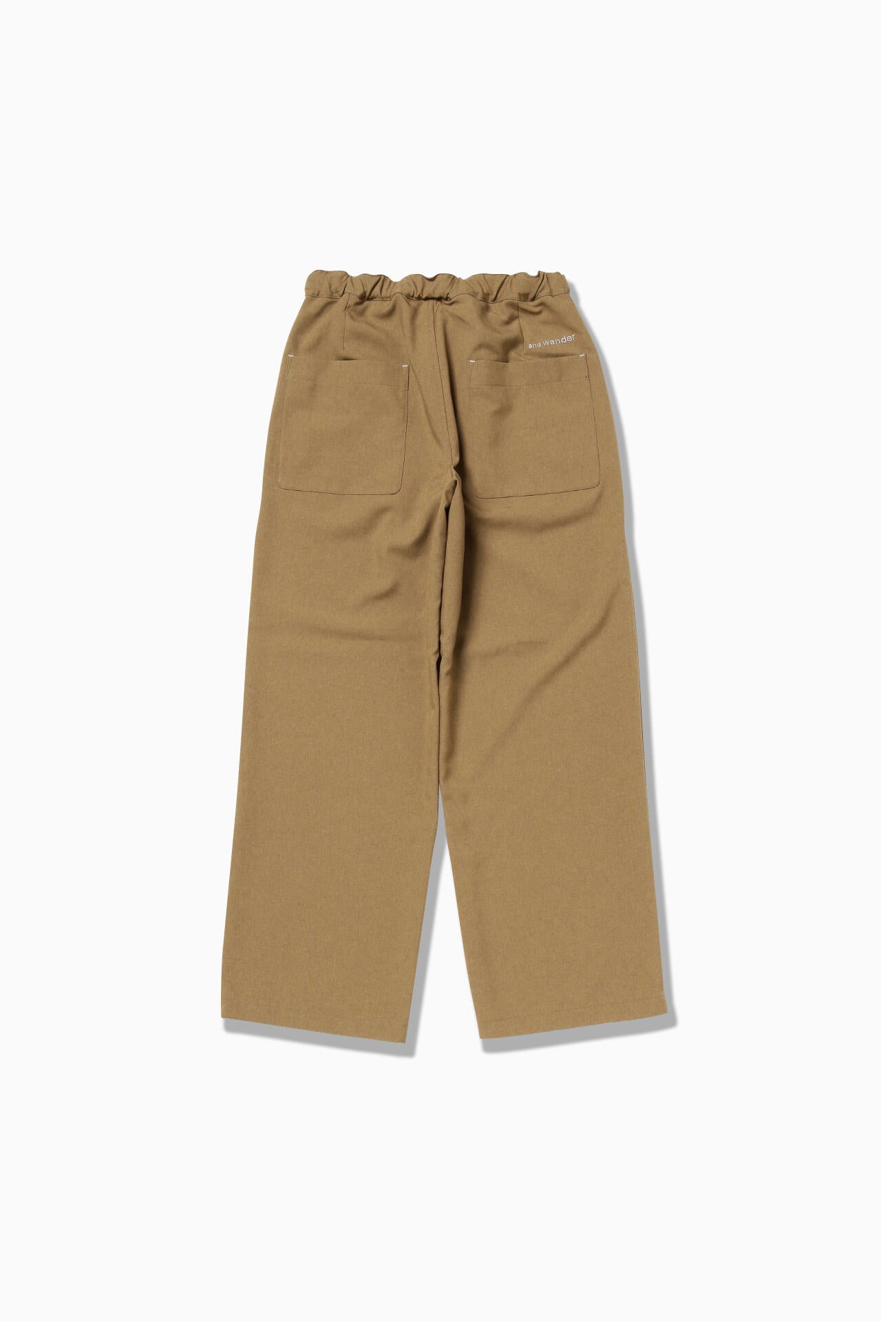 PE melange twill pants | and wander（アンドワンダー） ｜【公式