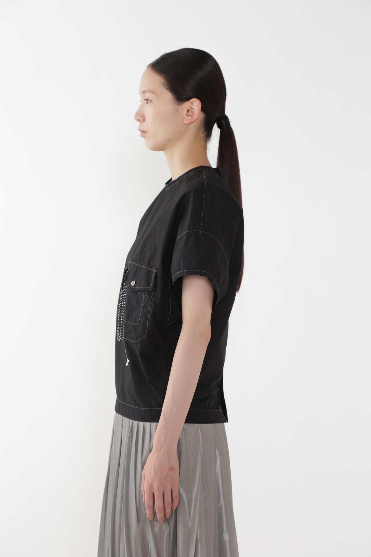 CORDURA typewriter SS pullover (W) | and wander（アンドワンダー