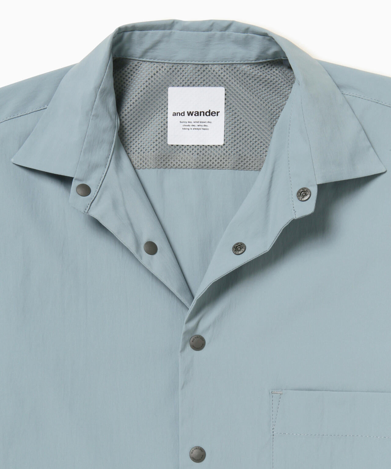 UV cut stretch SS shirt | and wander（アンドワンダー） ｜【公式