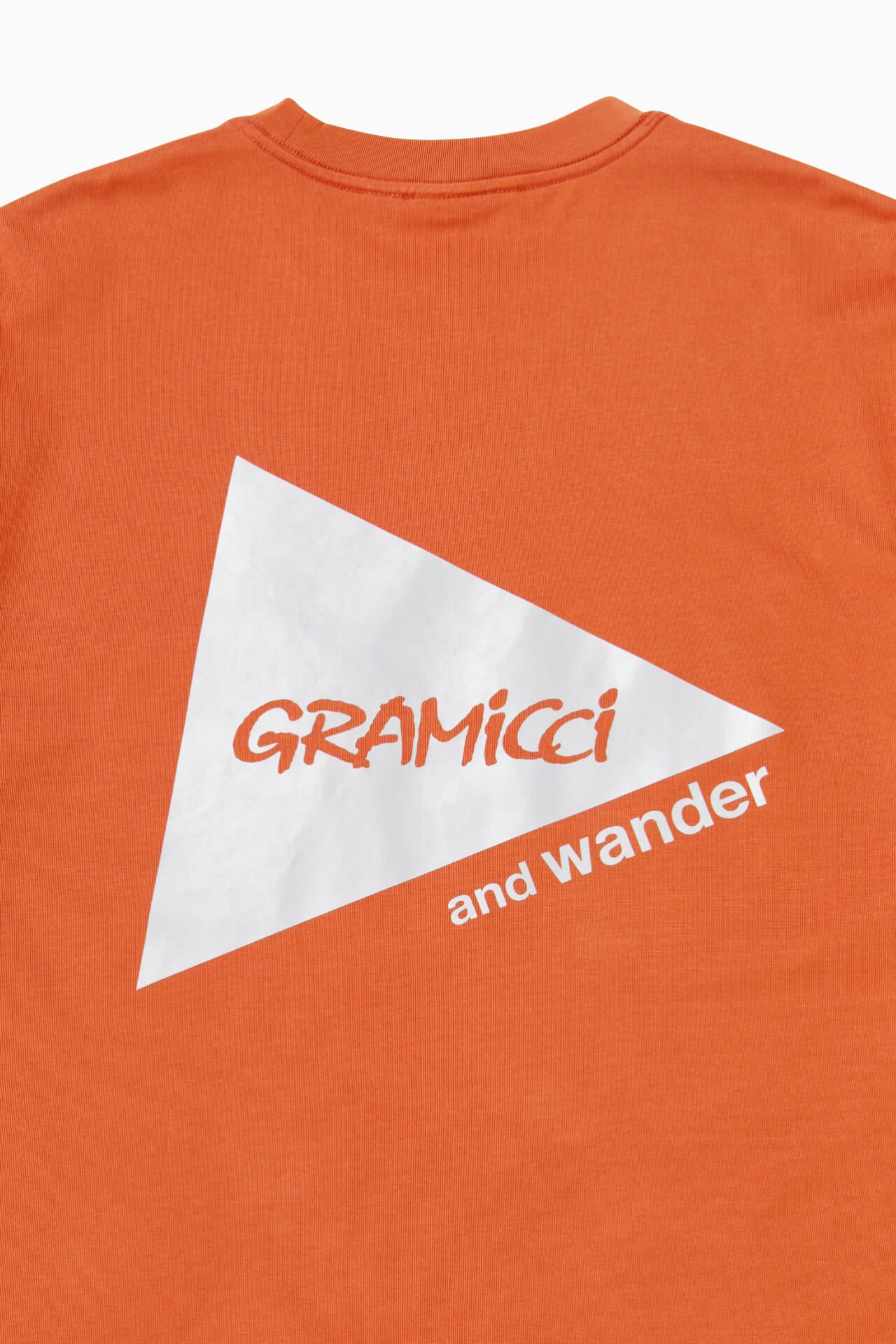GRAMICCI × and wander backprint tee | and wander（アンドワンダー
