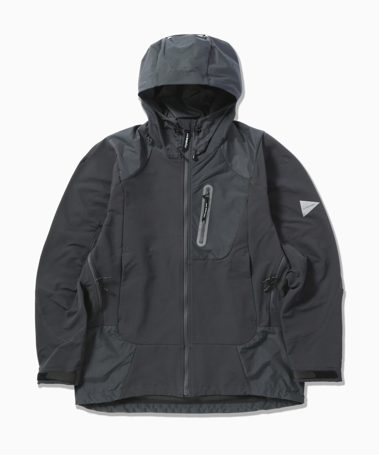 and wander 黒 長袖ジャケット and wander 黒 長袖ジャケット