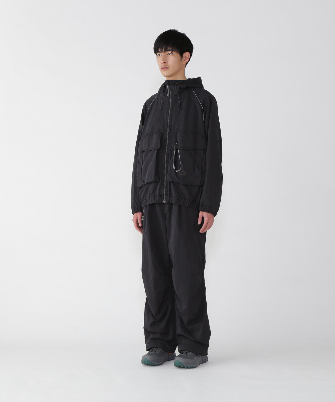 ROA x and wander garment dye nylon pants | and wander（アンド