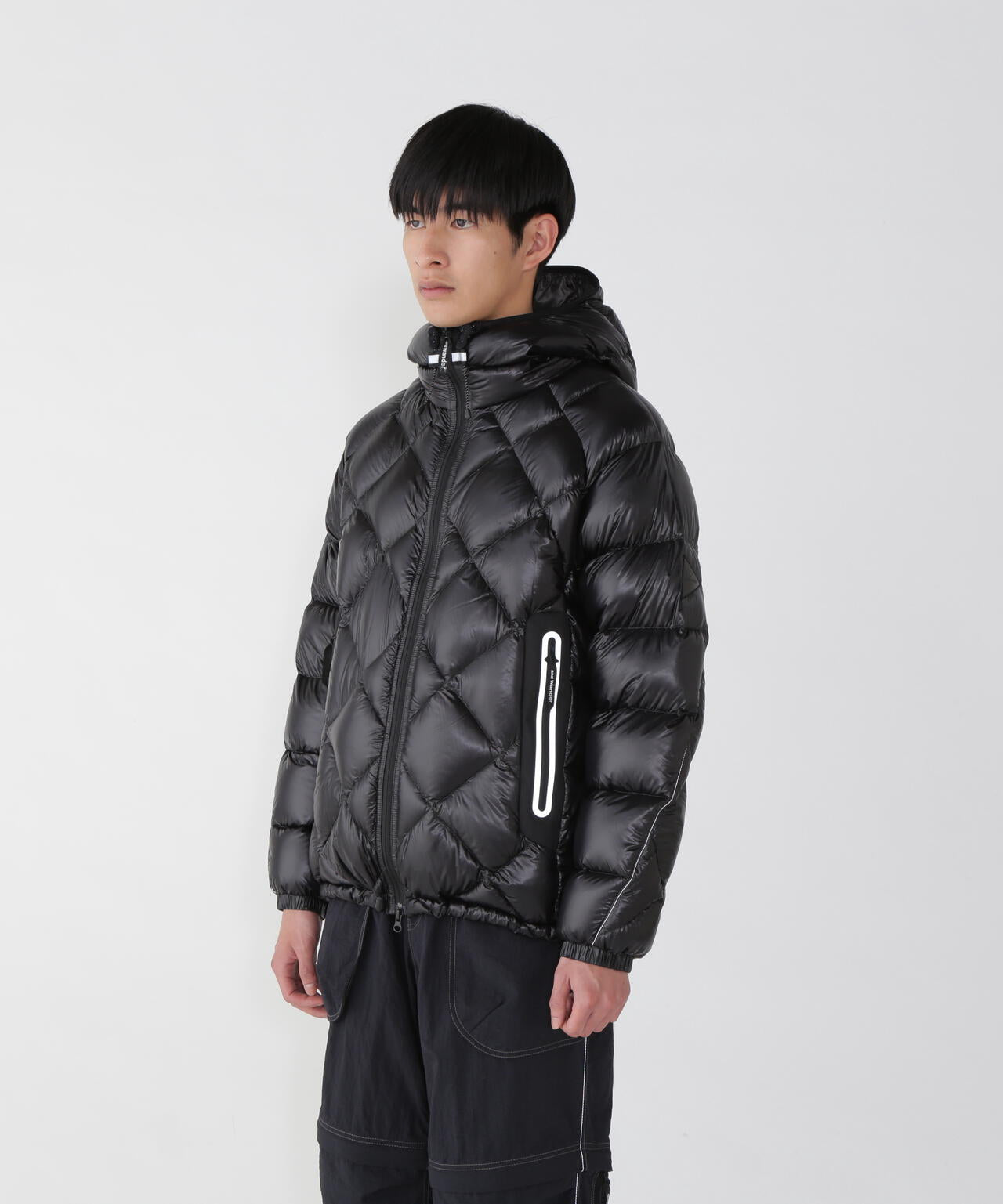 diamond stitch down hoodie 2 | and wander（アンドワンダー