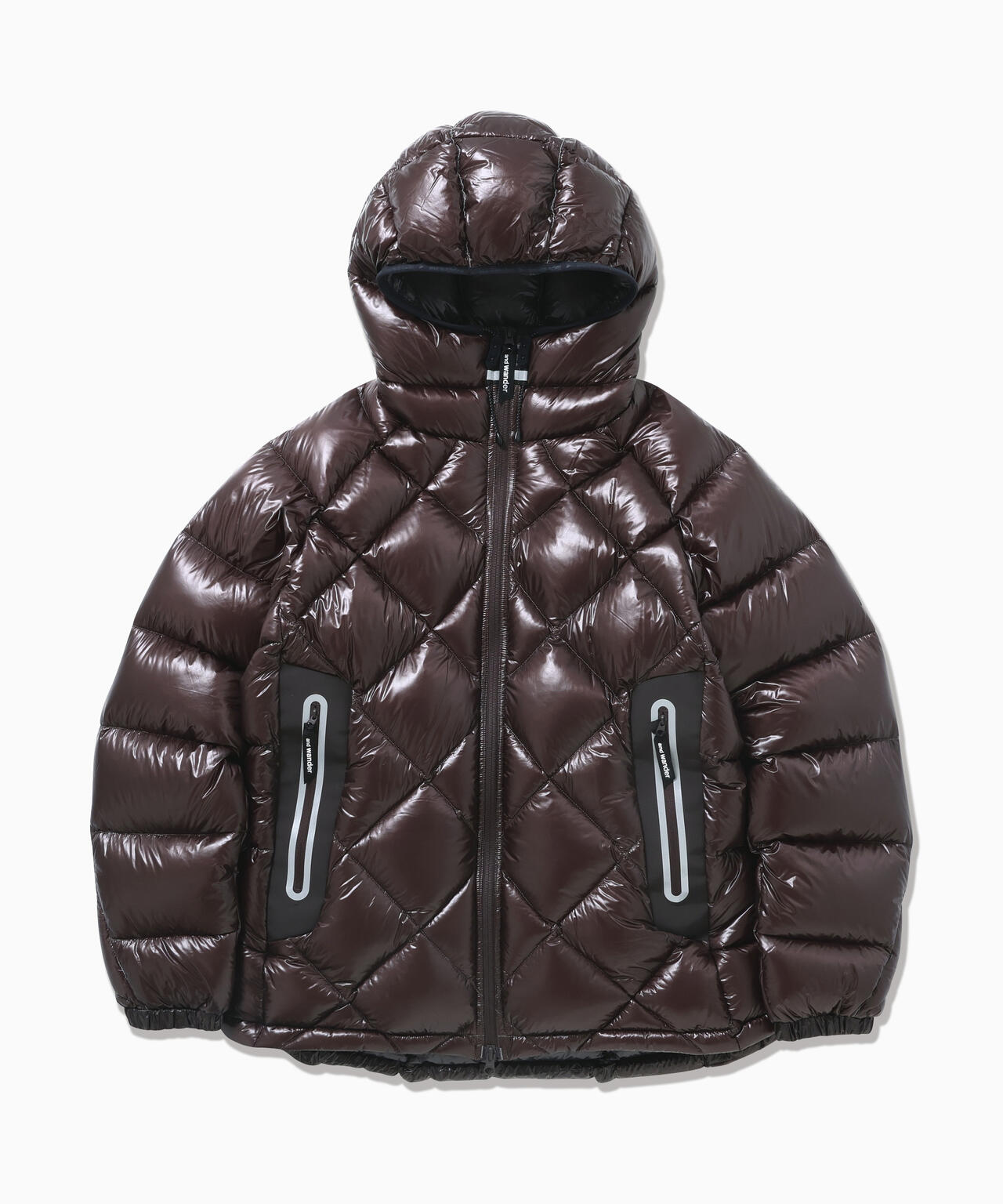 diamond stitch down hoodie 2 | and wander（アンドワンダー