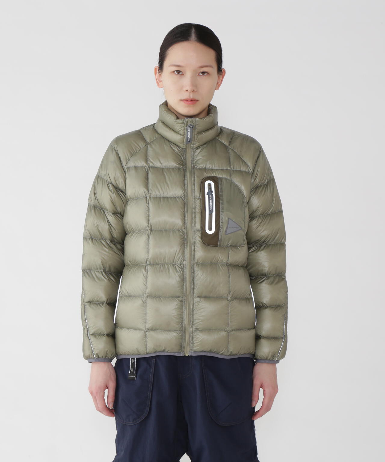 diamond stitch down jacket 2 | and wander（アンドワンダー