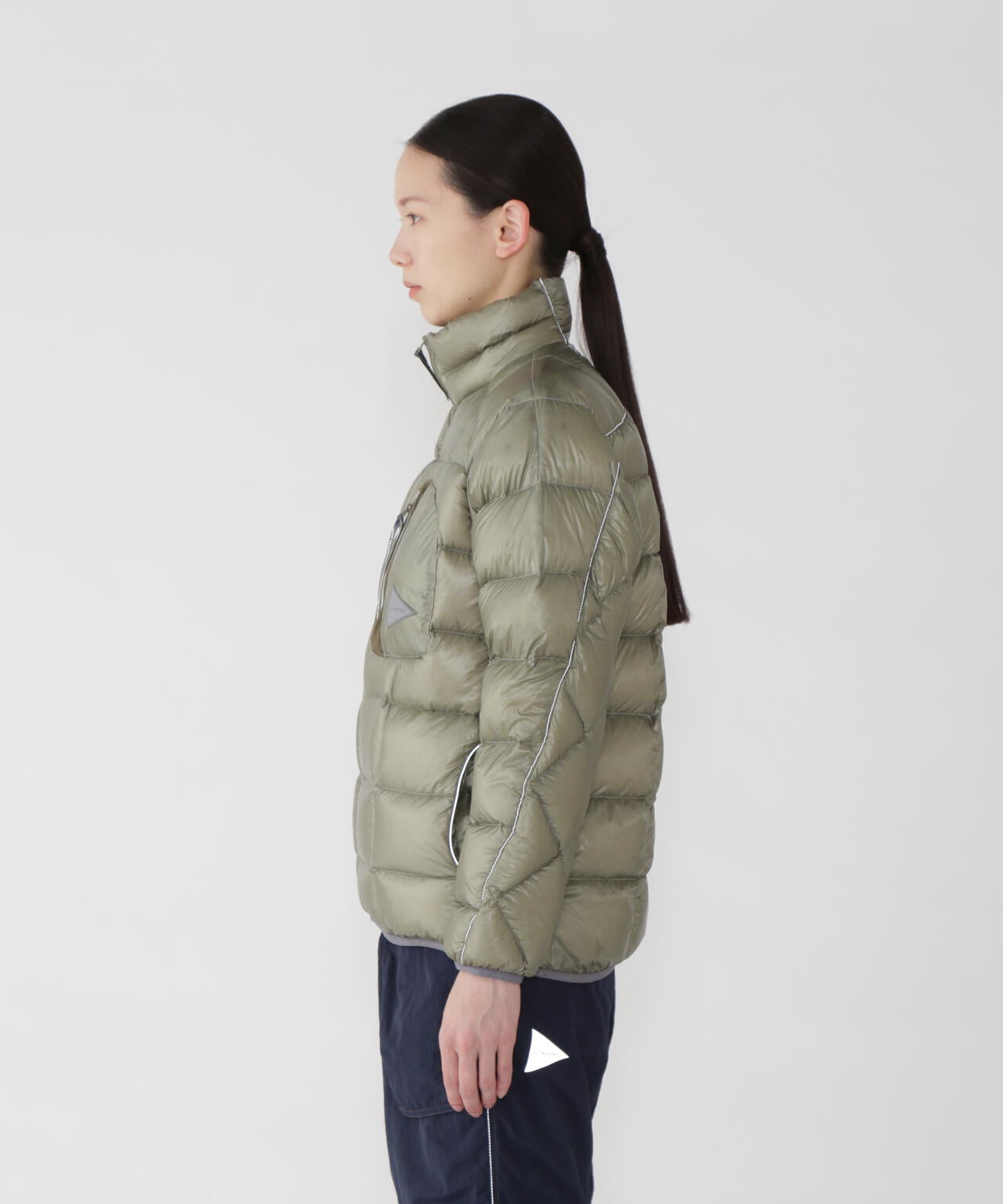 diamond stitch down jacket 2 | and wander（アンドワンダー