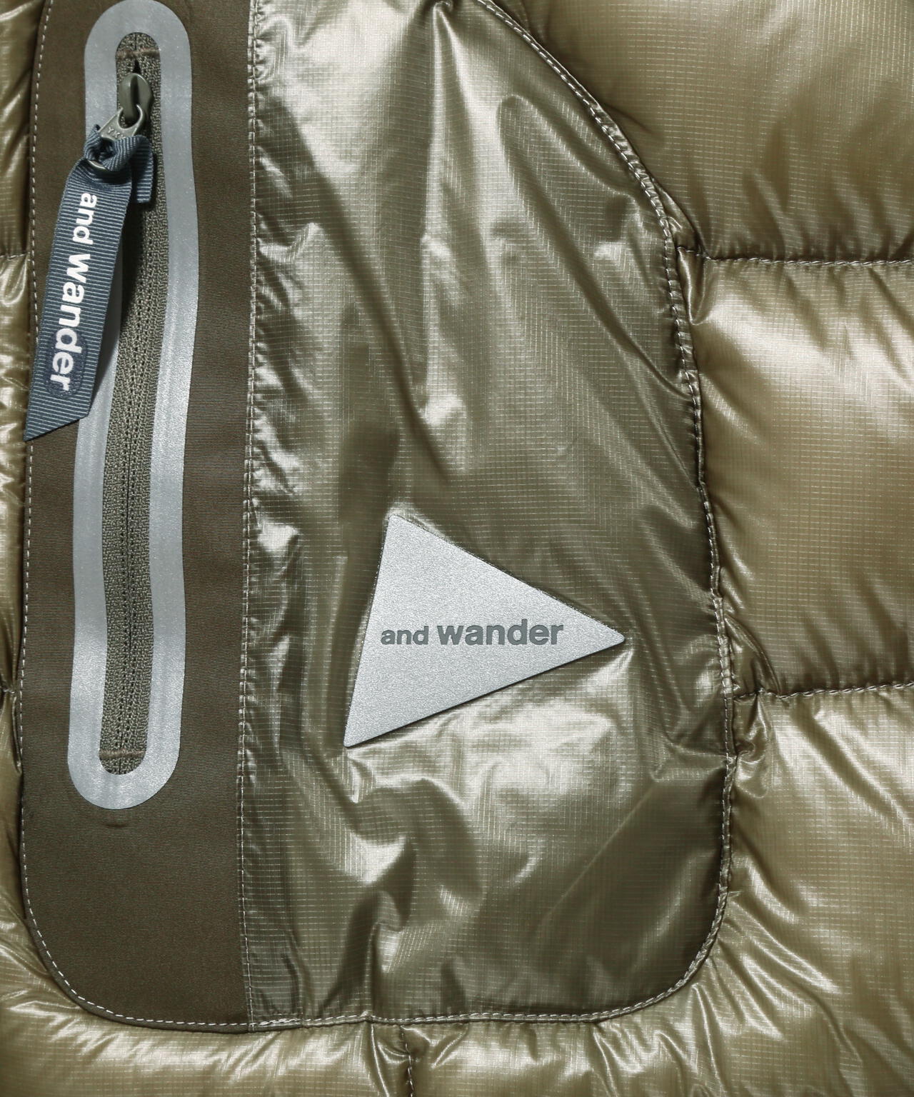 diamond stitch down jacket 2 | and wander（アンドワンダー