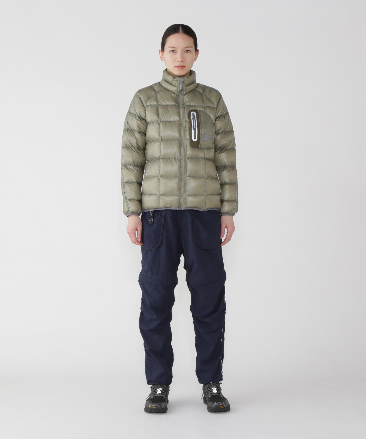 diamond stitch down jacket 2 | and wander（アンドワンダー