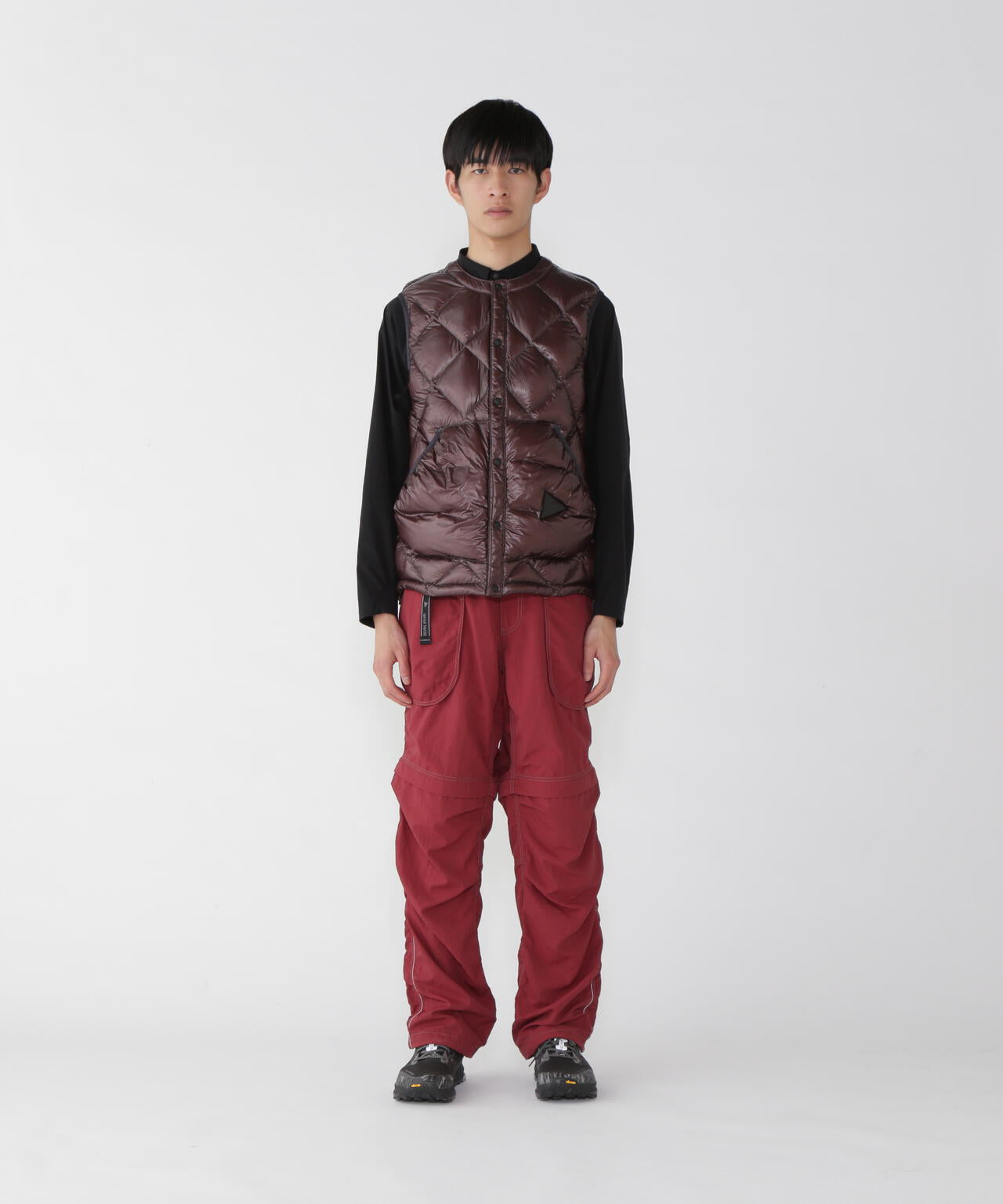 diamond stitch down vest 2 | and wander（アンドワンダー） ｜【公式