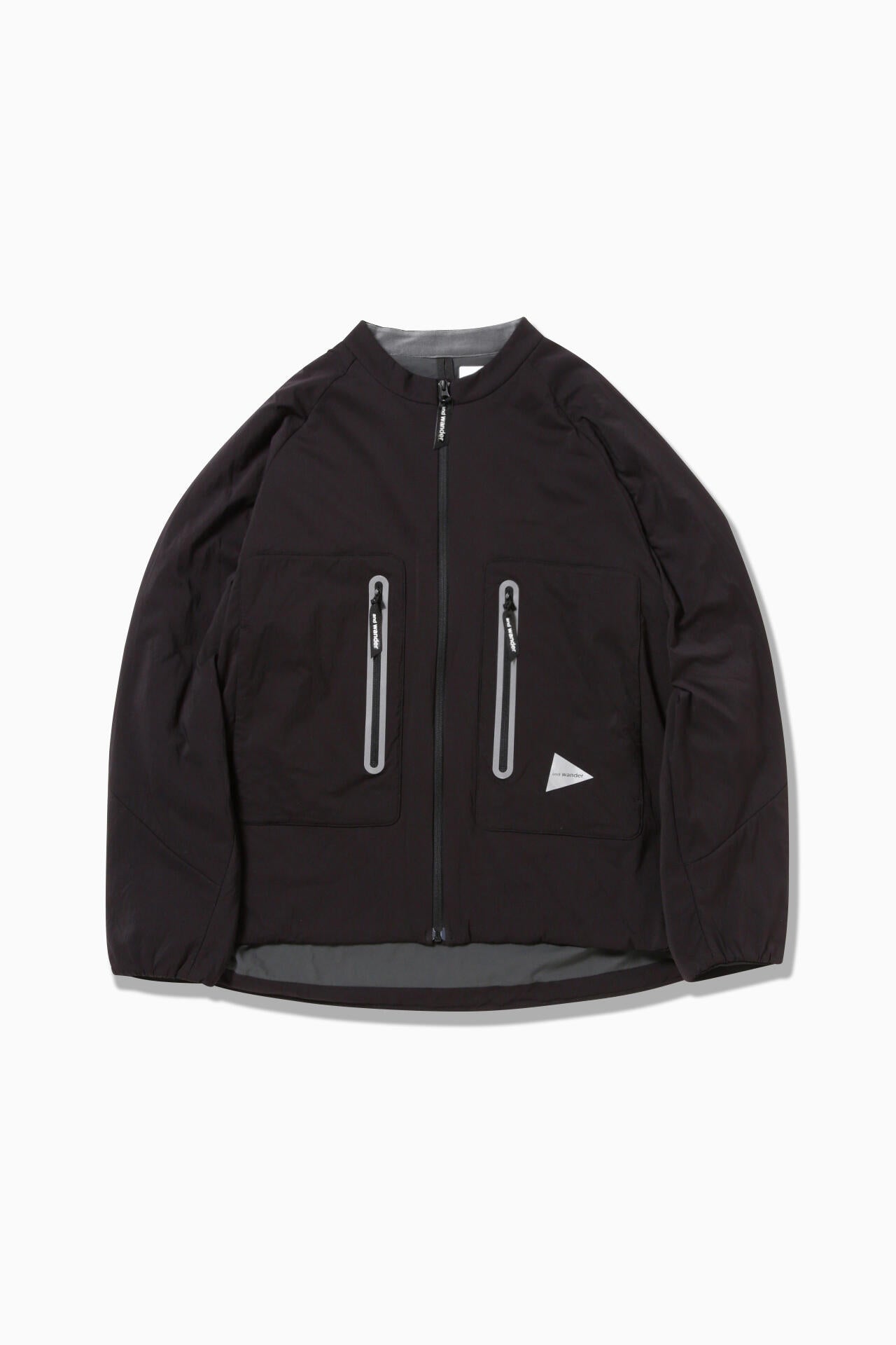 alpha AIR collarless jacket | and wander（アンドワンダー