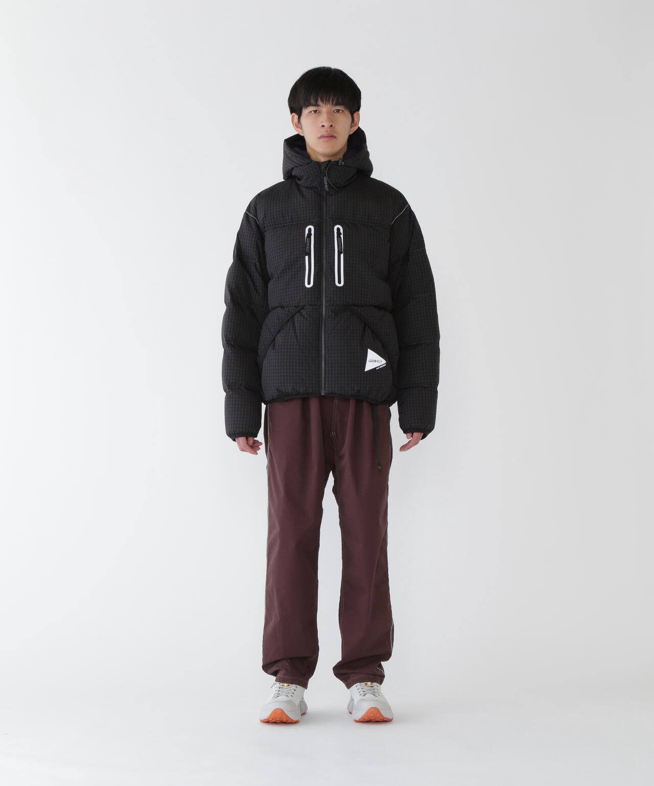 GRAMICCI × and wander wool check down jacket | and wander（アンド