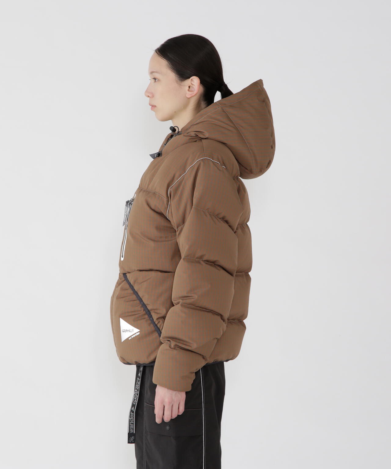 GRAMICCI × and wander wool check down jacket | and wander（アンド