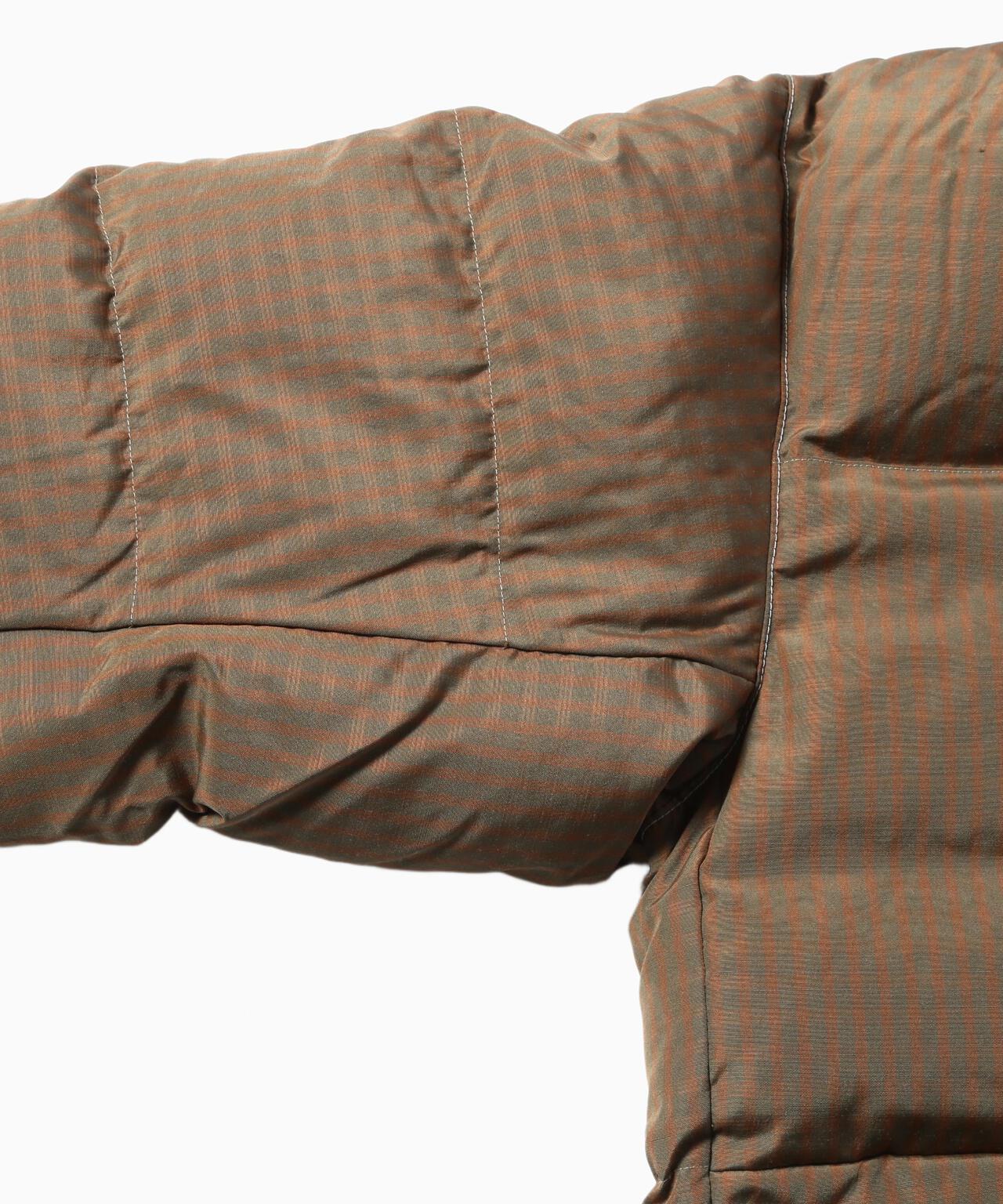 GRAMICCI × and wander wool check down jacket