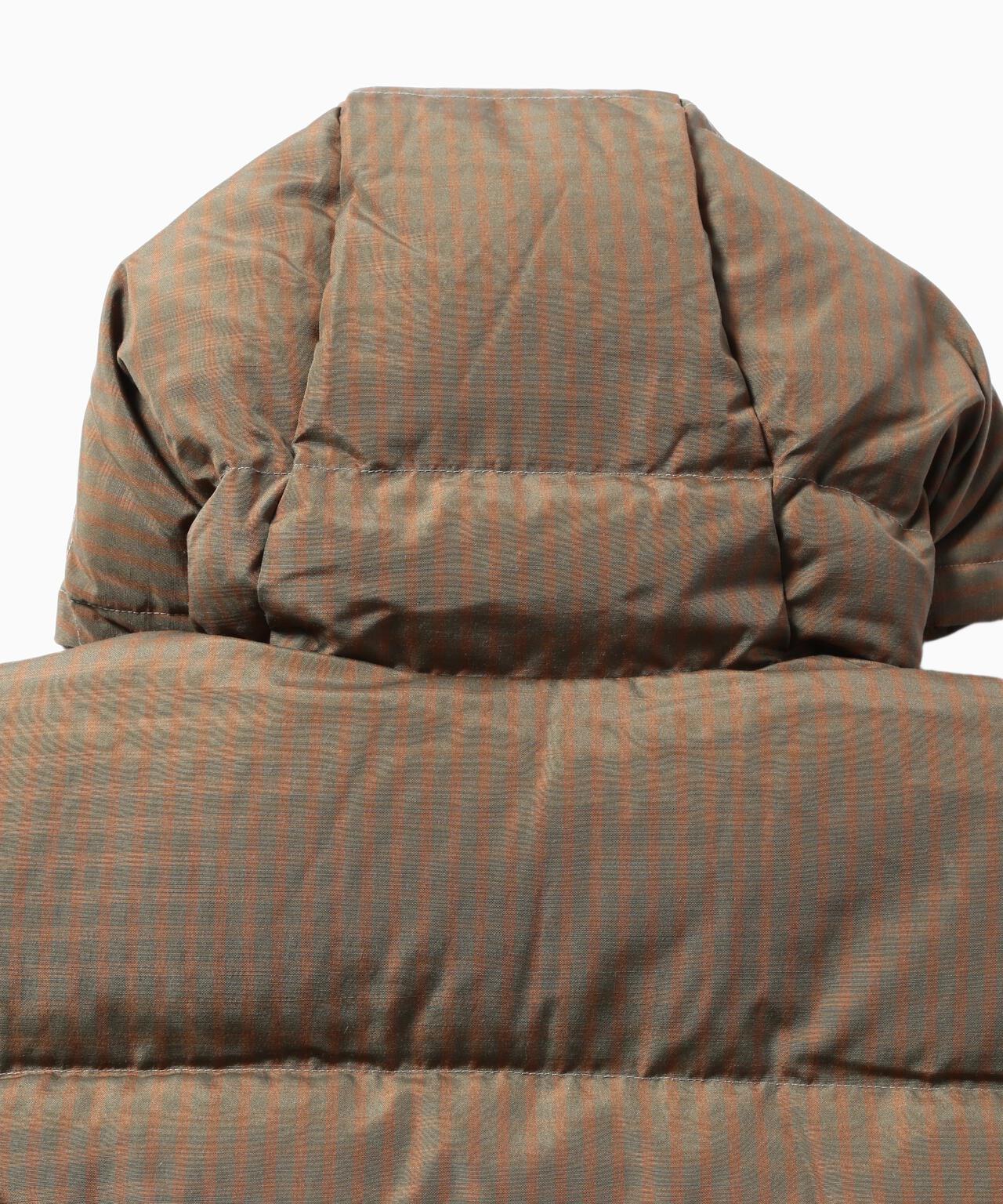 GRAMICCI × and wander wool check down jacket