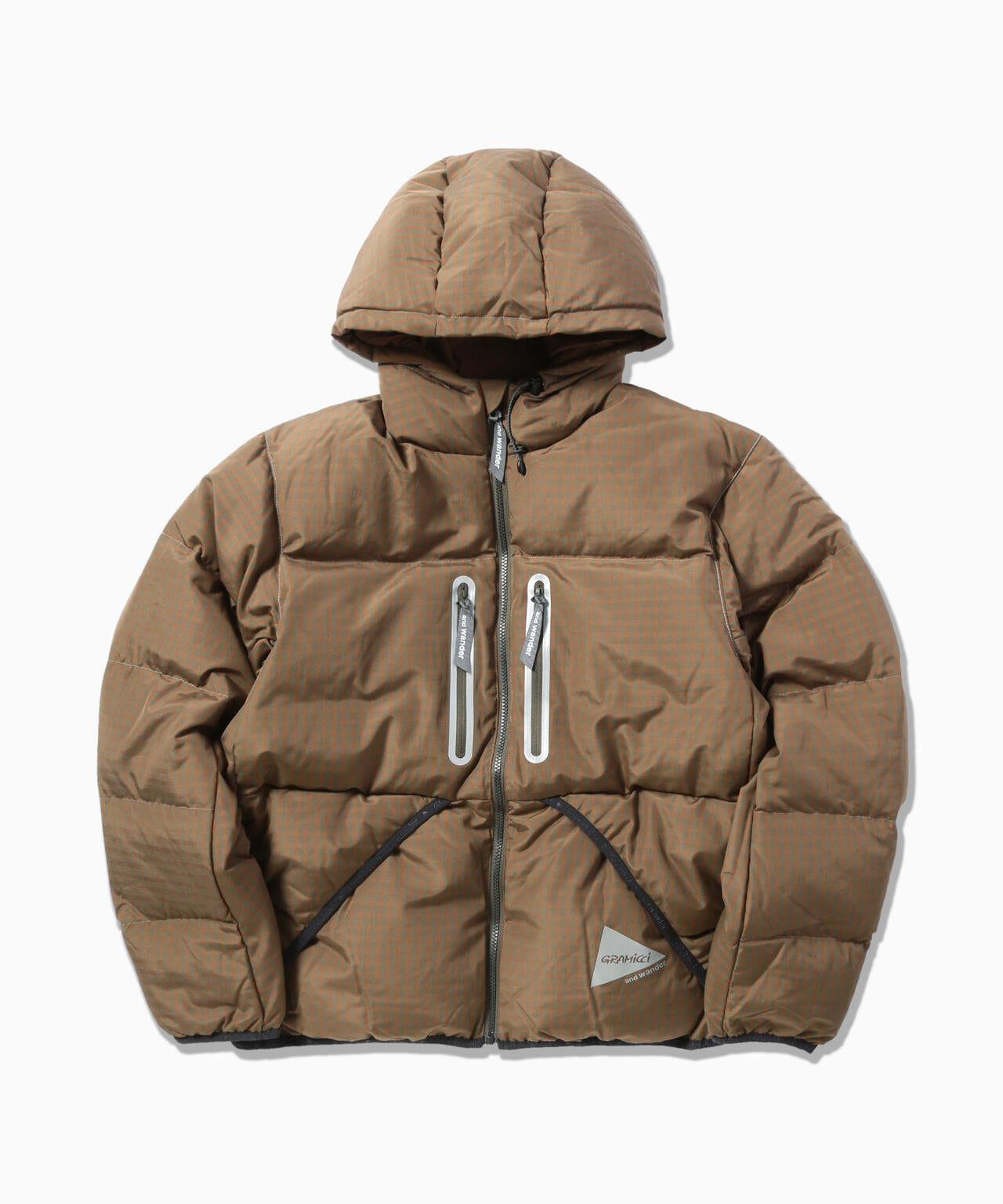 GRAMICCI × and wander wool check down jacket | and wander（アンド