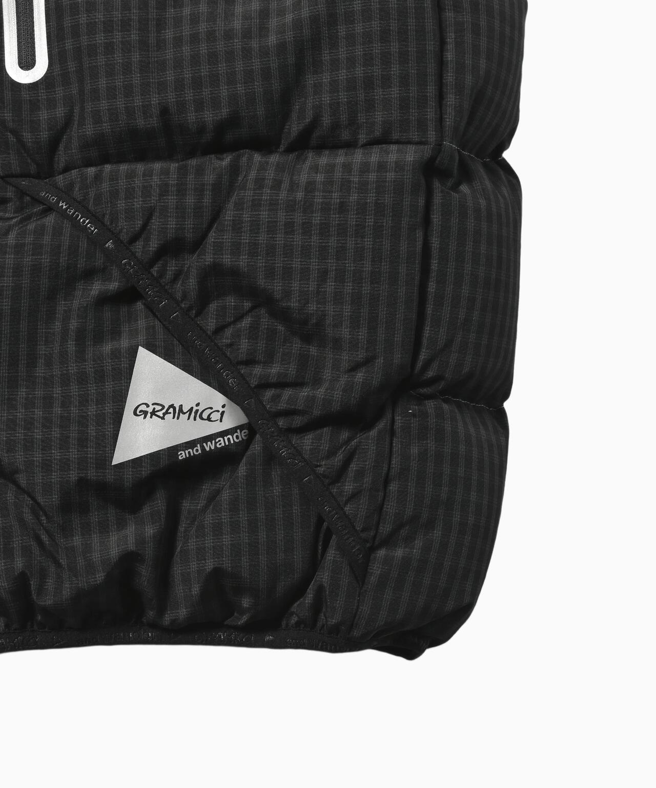 GRAMICCI × and wander wool check down vest | and wander（アンド