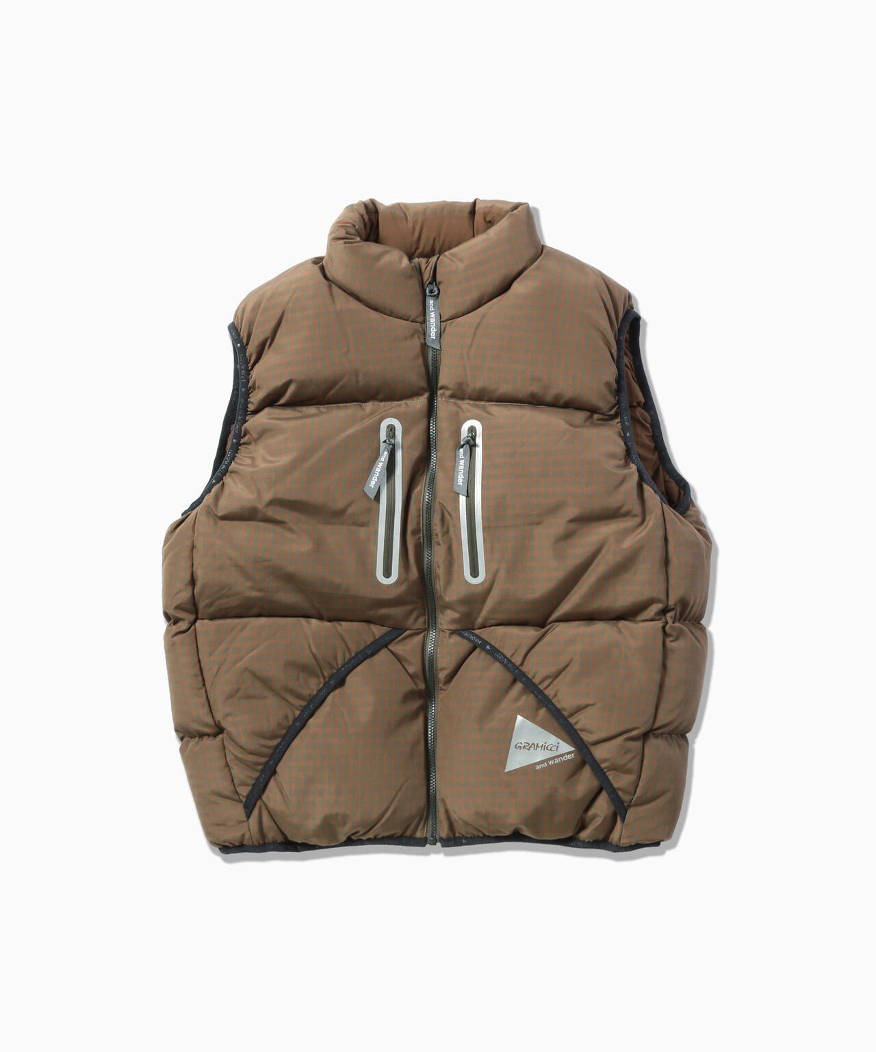 and wander アンドワンダー　ベスト GRAMICCI × and wander wool check down vest | and wander（アンド