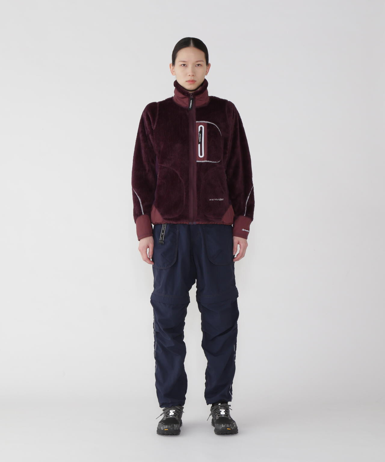 NY taffeta hiker 2way pants | and wander（アンドワンダー