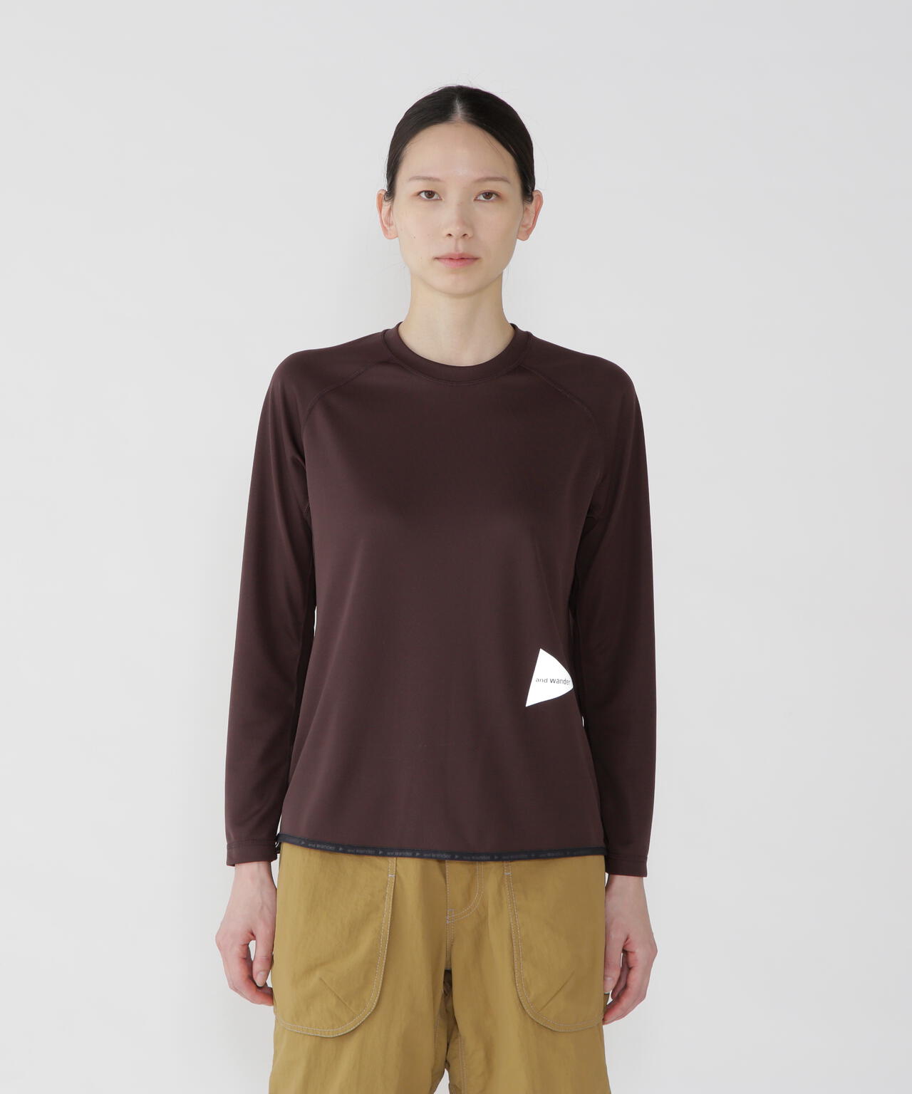 dry jersey raglan LS T | and wander（アンドワンダー） ｜【公式