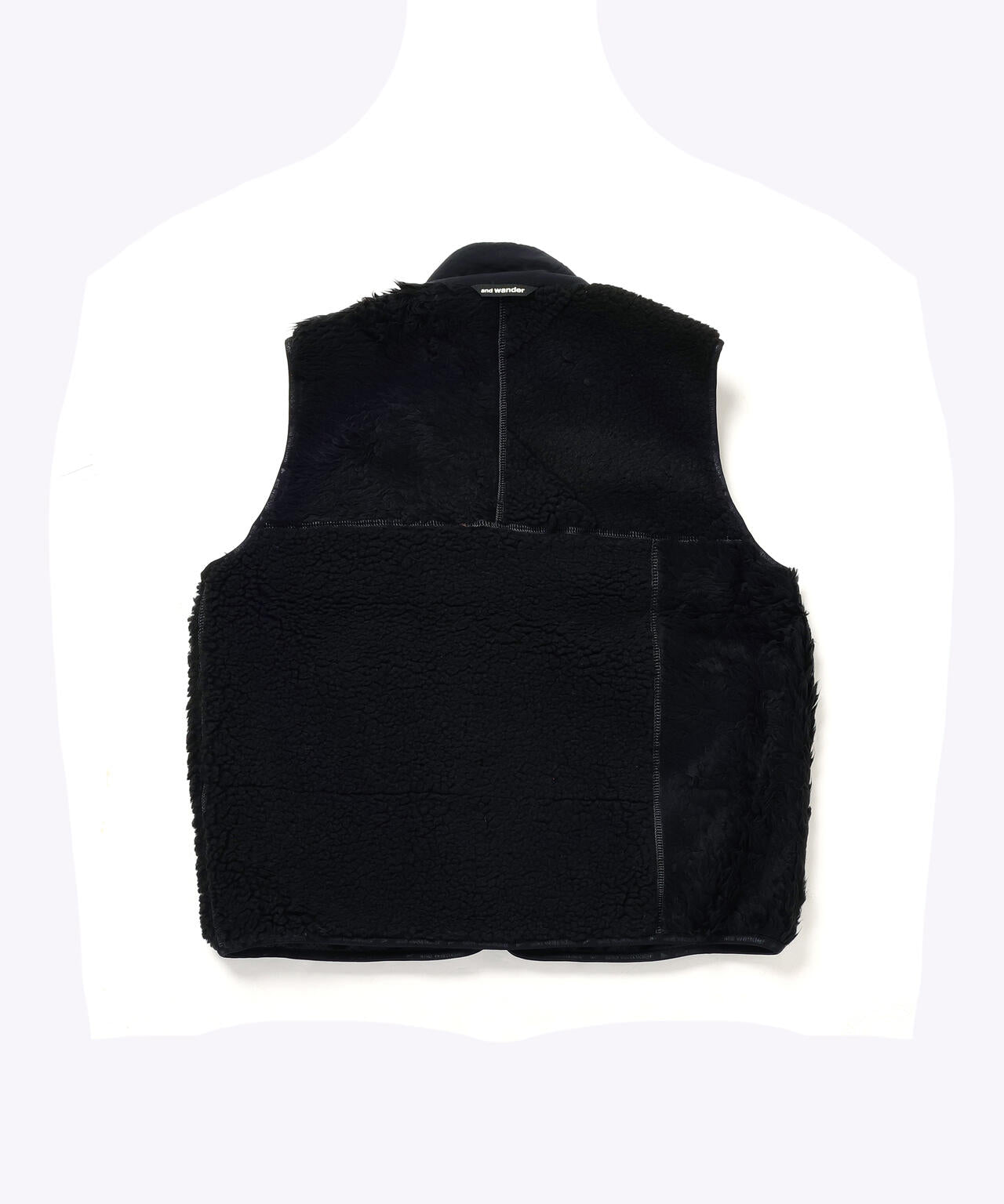 Mix boa vest | and wander（アンドワンダー） ｜【公式】通販mix