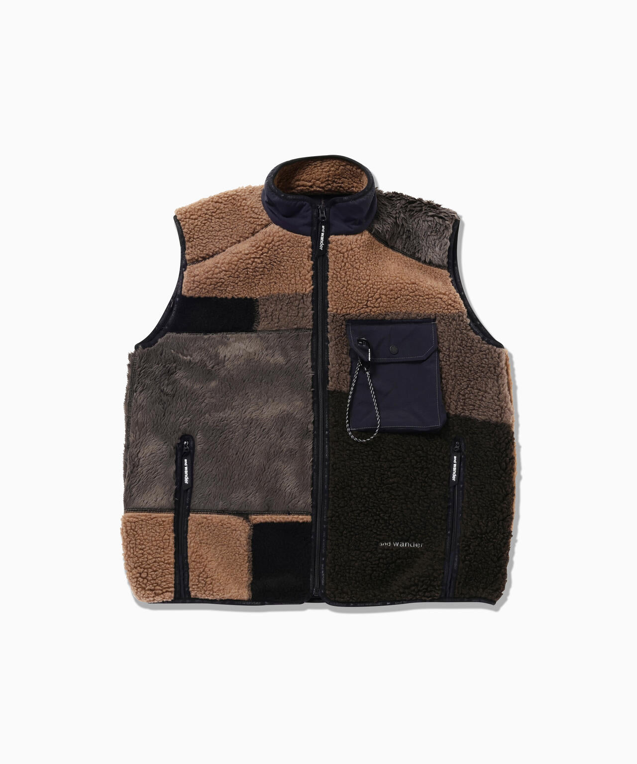 Mix boa vest | and wander（アンドワンダー） ｜【公式】通販mix