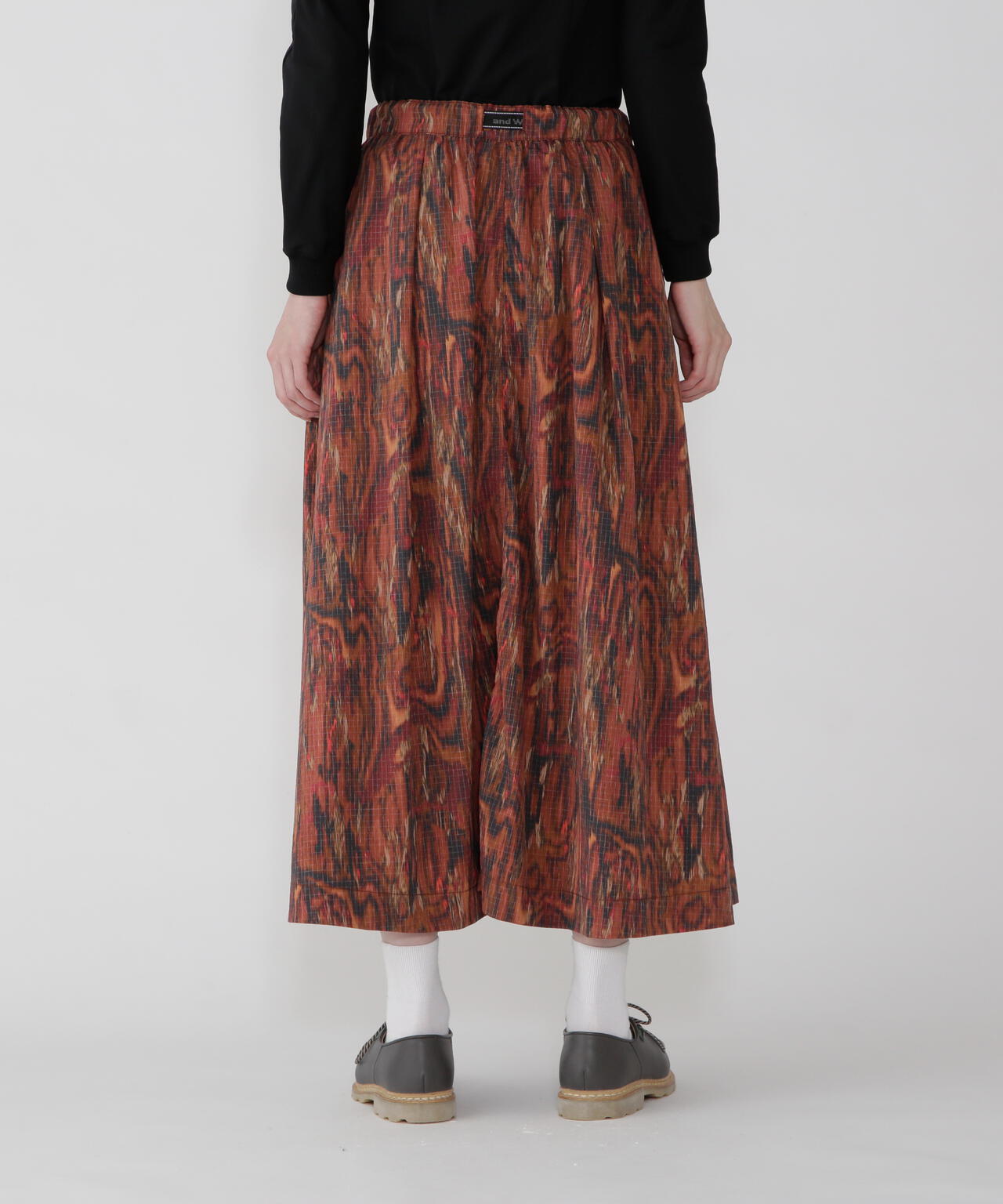 printed ripstop cargo skirt(W)