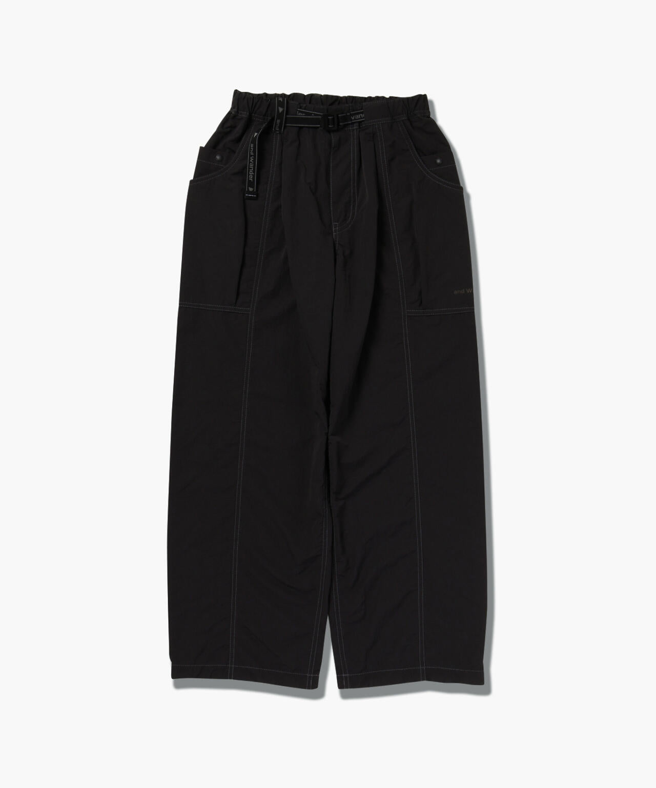 crinkled nylon pants | and wander（アンドワンダー） ｜【公式】通販