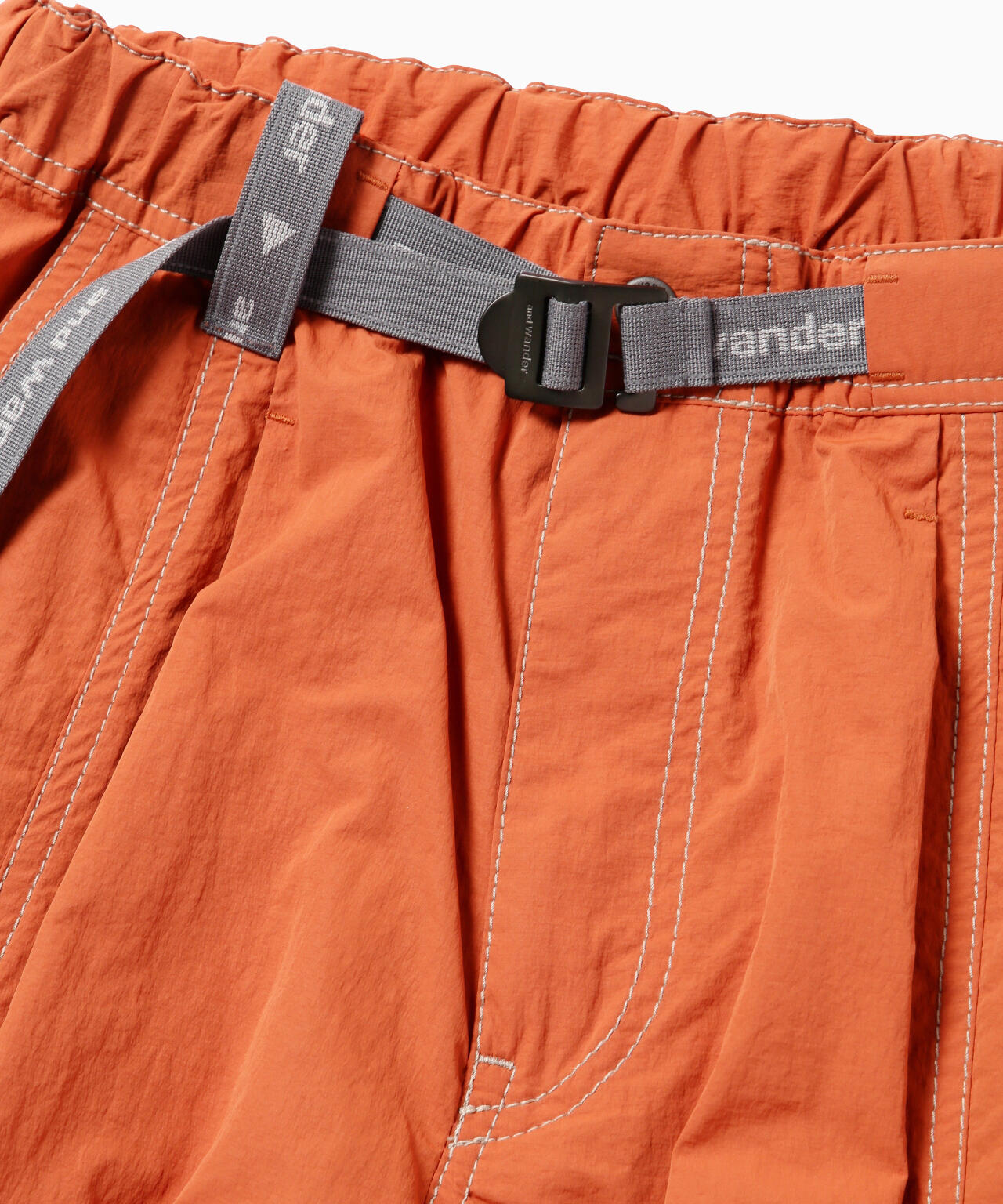 crinkled nylon pants | and wander（アンドワンダー） ｜【公式】通販