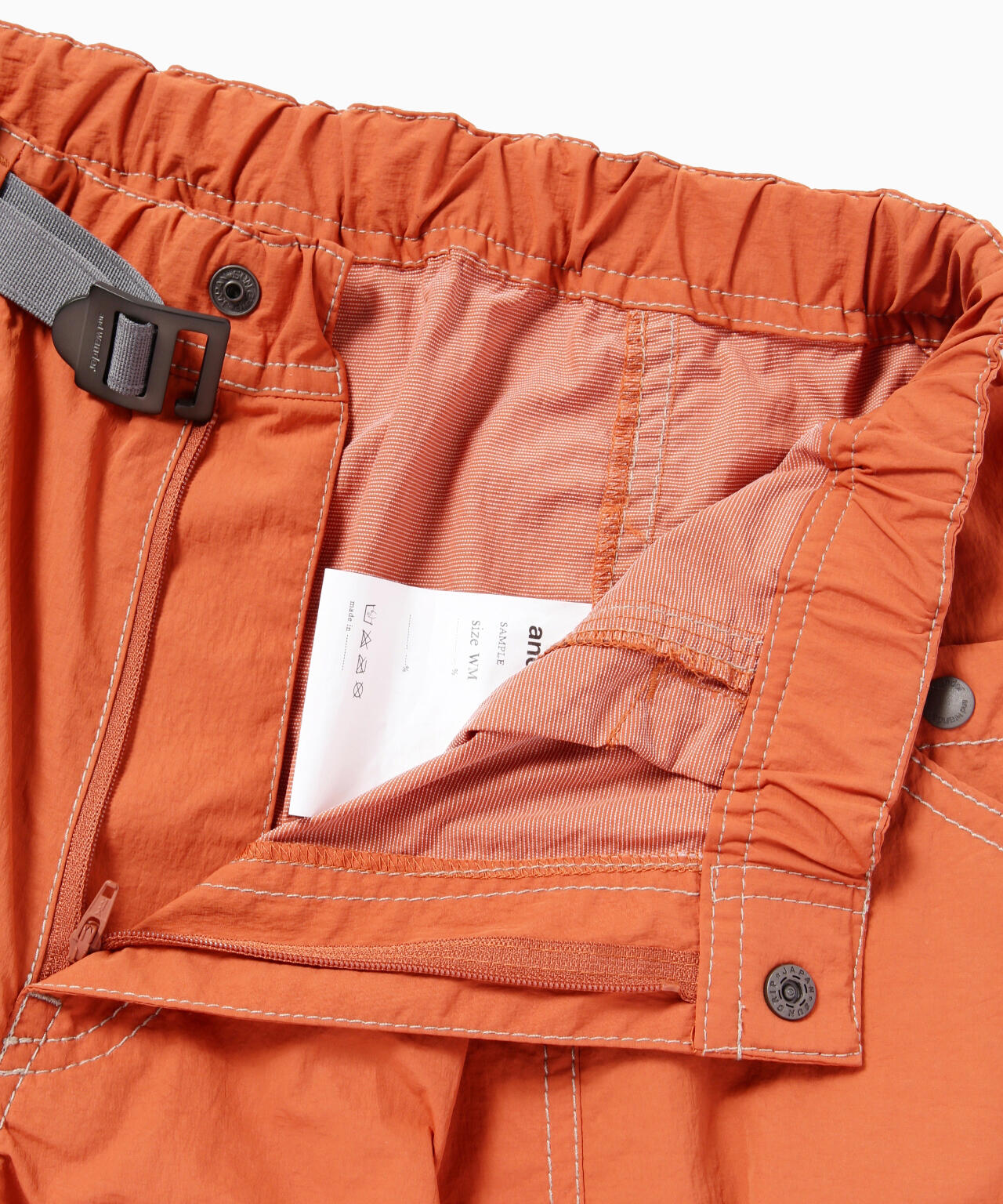 and wander 　CRINKLED NYLON PANTS 　サイズM And Wander Crinkled Nylon Pants Black