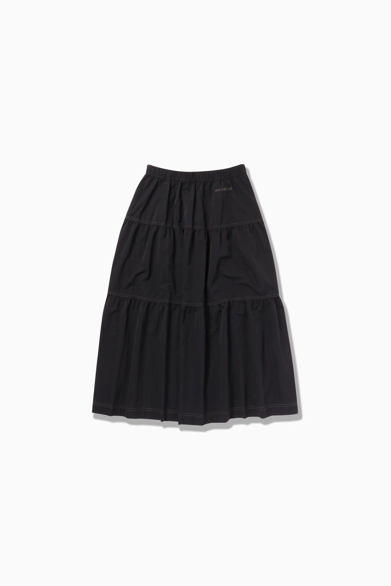 crinkled nylon skirt 2 (W) | and wander（アンドワンダー） ｜【公式