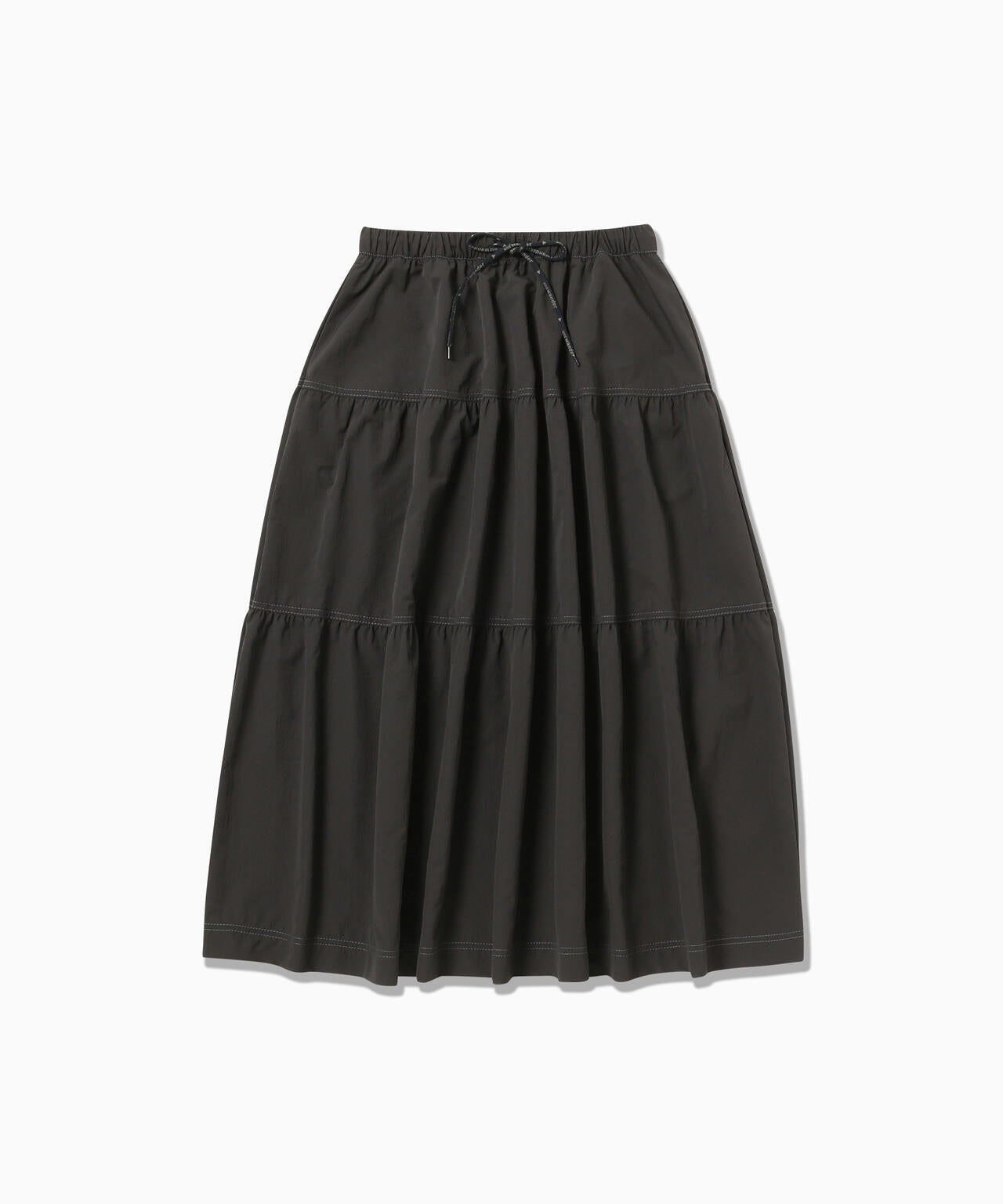 【美品】BANDEL 、WOMENS BASIC SKIRT 、2サイズ、黒 crinkled nylon skirt 2 (W) | and wander（アンドワンダー） ｜【公式