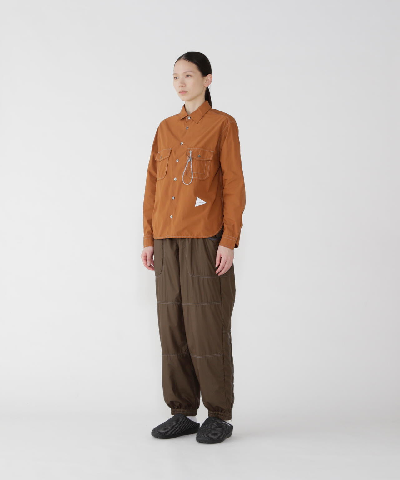 Octa fluffy pants | and wander（アンドワンダー） ｜【公式】通販mix