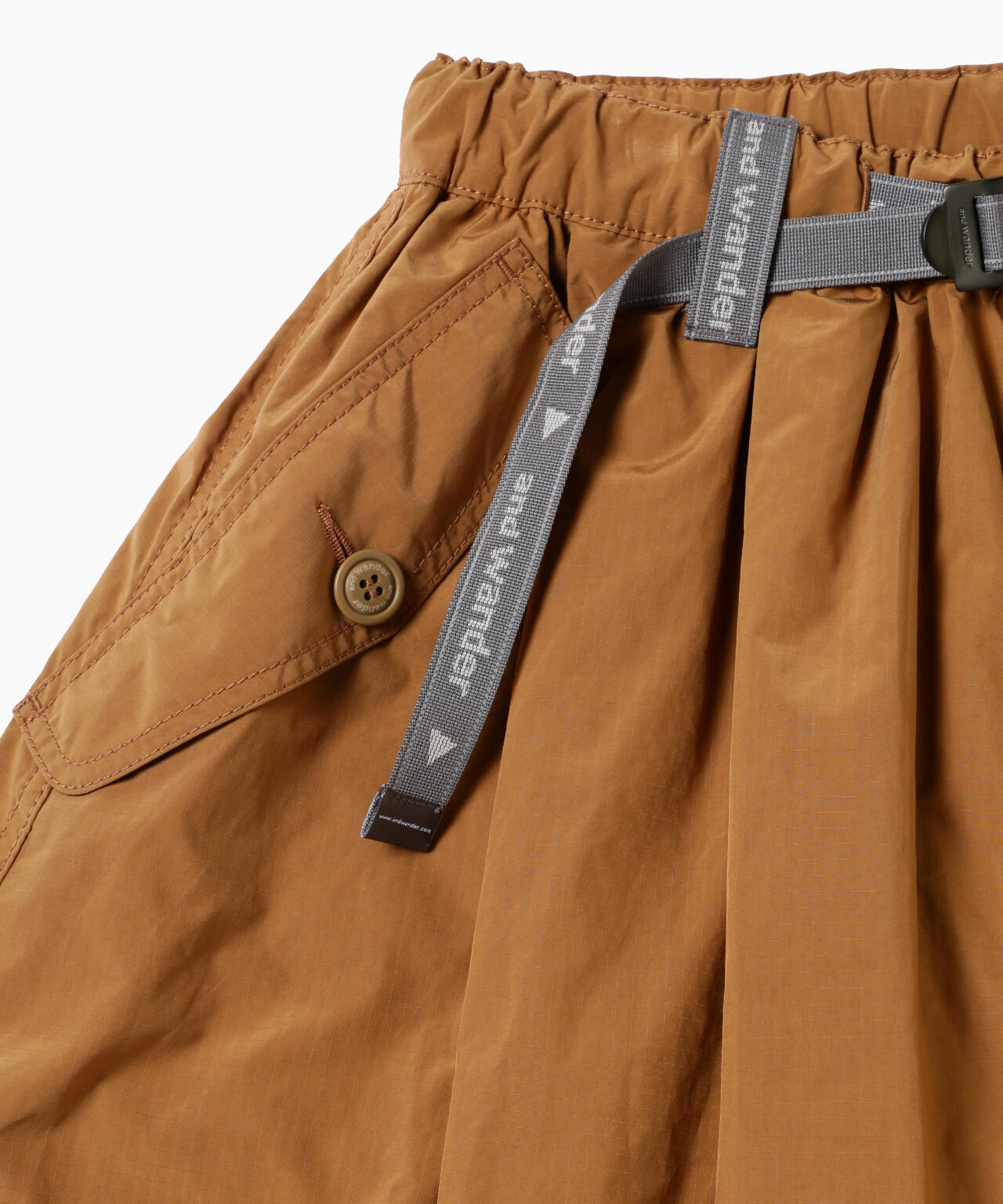 oversized cargo skirt (W) | and wander（アンドワンダー