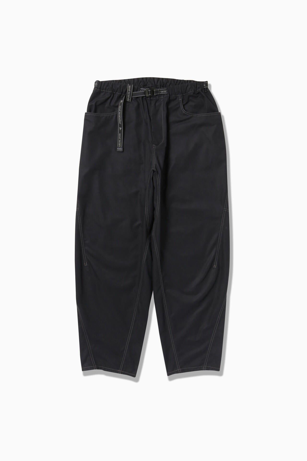 high count cloth wide pants | and wander（アンドワンダー