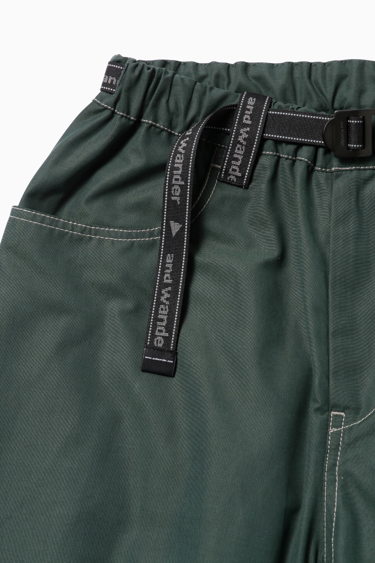 high count cloth wide pants | and wander（アンドワンダー